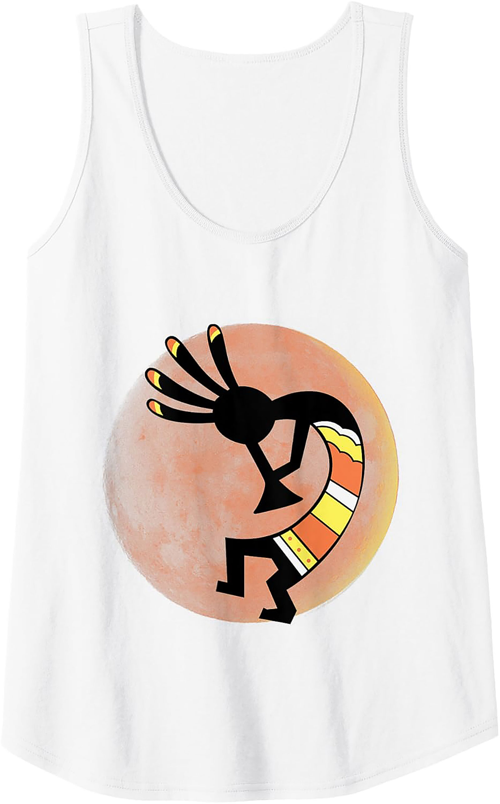 Kokopelli Graphic Tank Top Desert Art Sleeveless Shirt