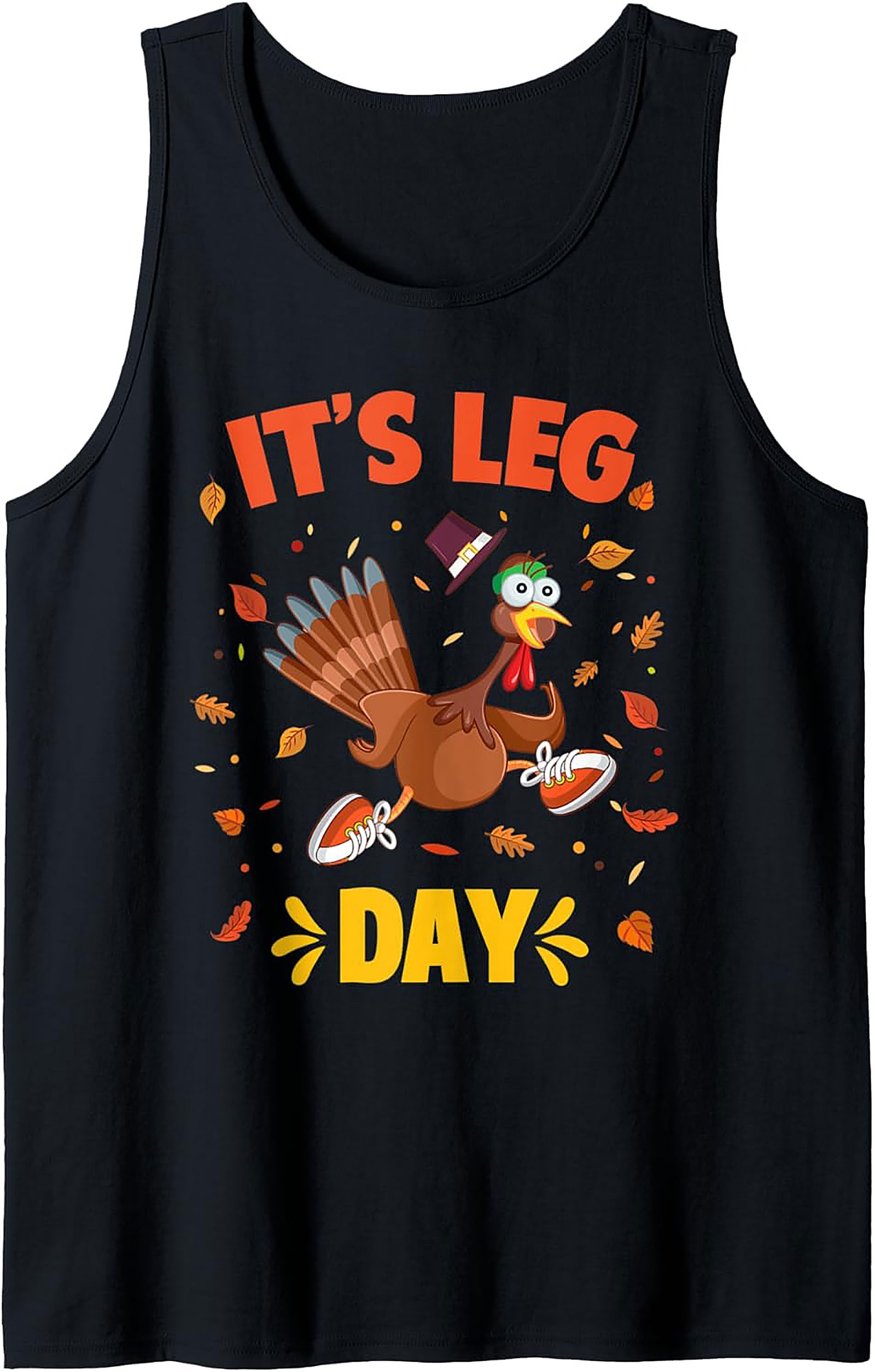 Running Turkey Leg Day Tank Top | Funny Thanksgiving Gift