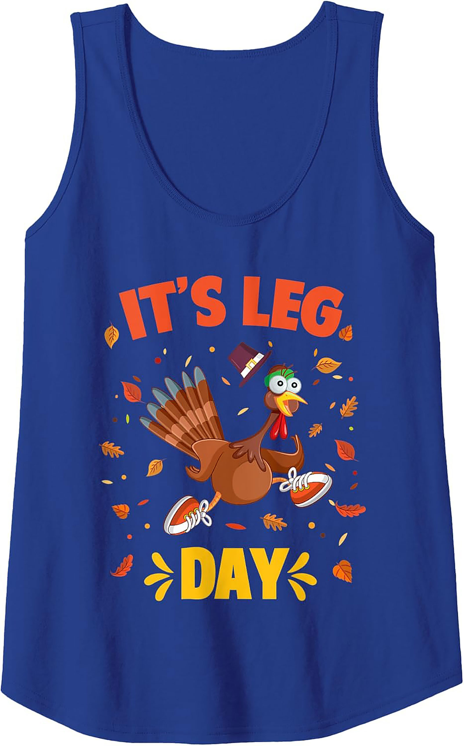 Running Turkey Leg Day Tank Top | Funny Thanksgiving Gift