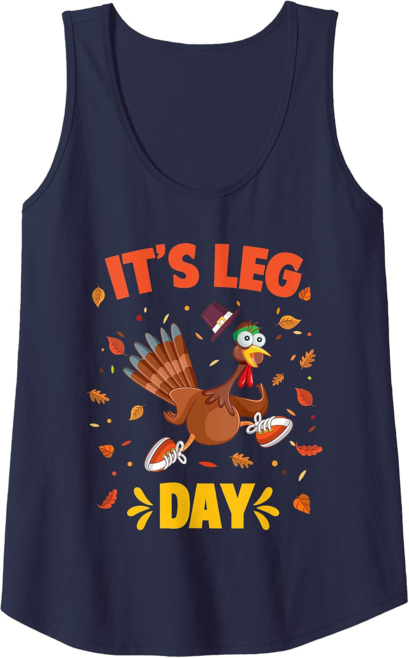 Running Turkey Leg Day Tank Top | Funny Thanksgiving Gift