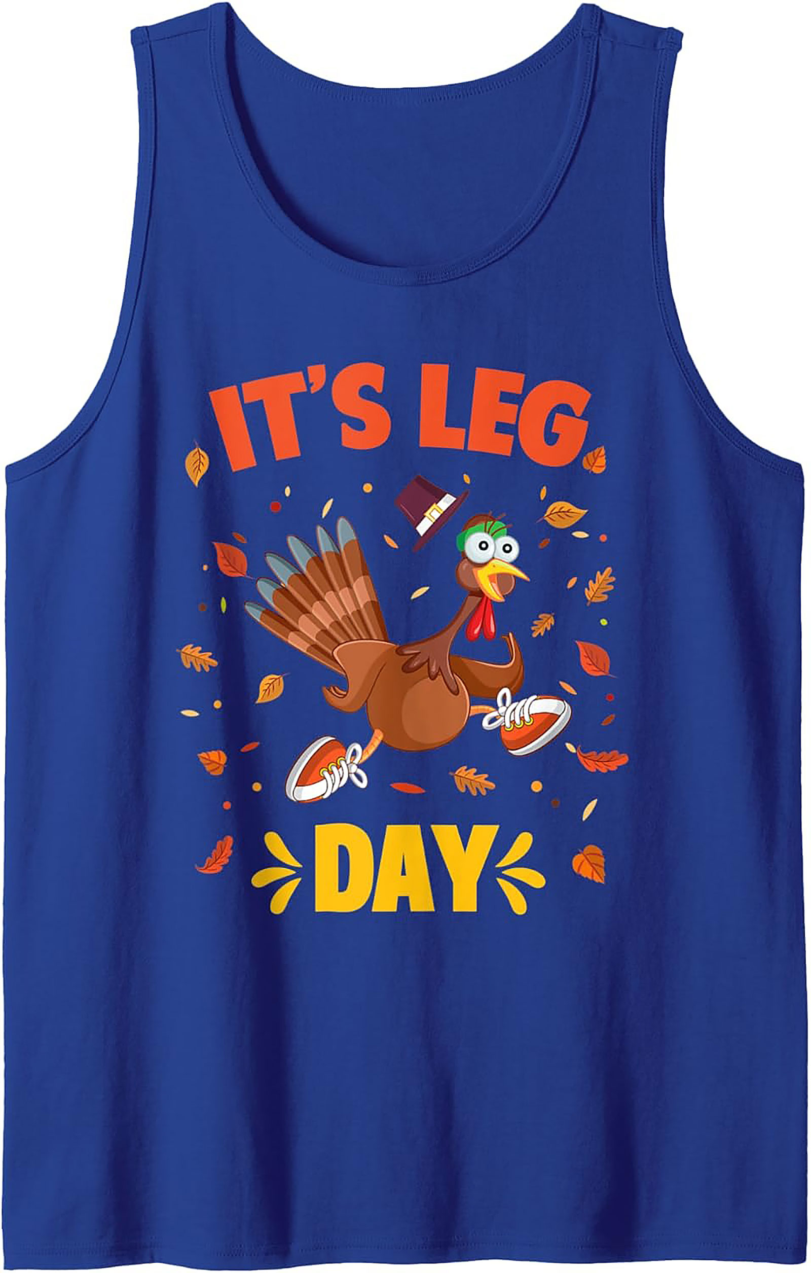 Running Turkey Leg Day Tank Top | Funny Thanksgiving Gift