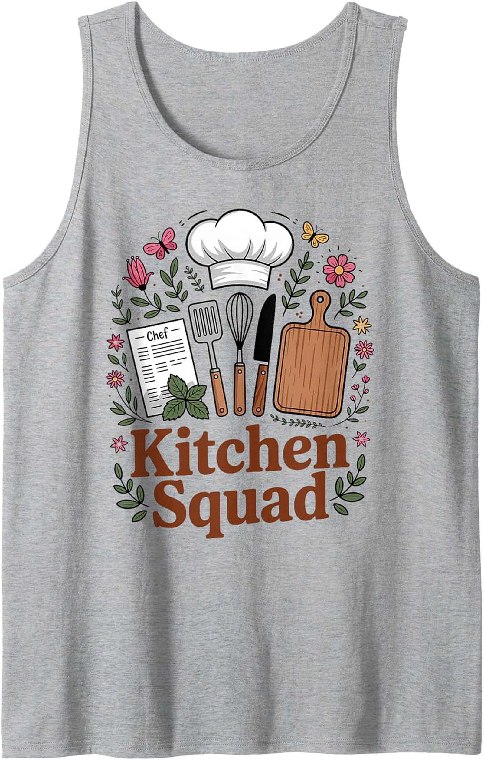 Kitchen Squad Tank Top Chef Sleeveless Shirt Gift