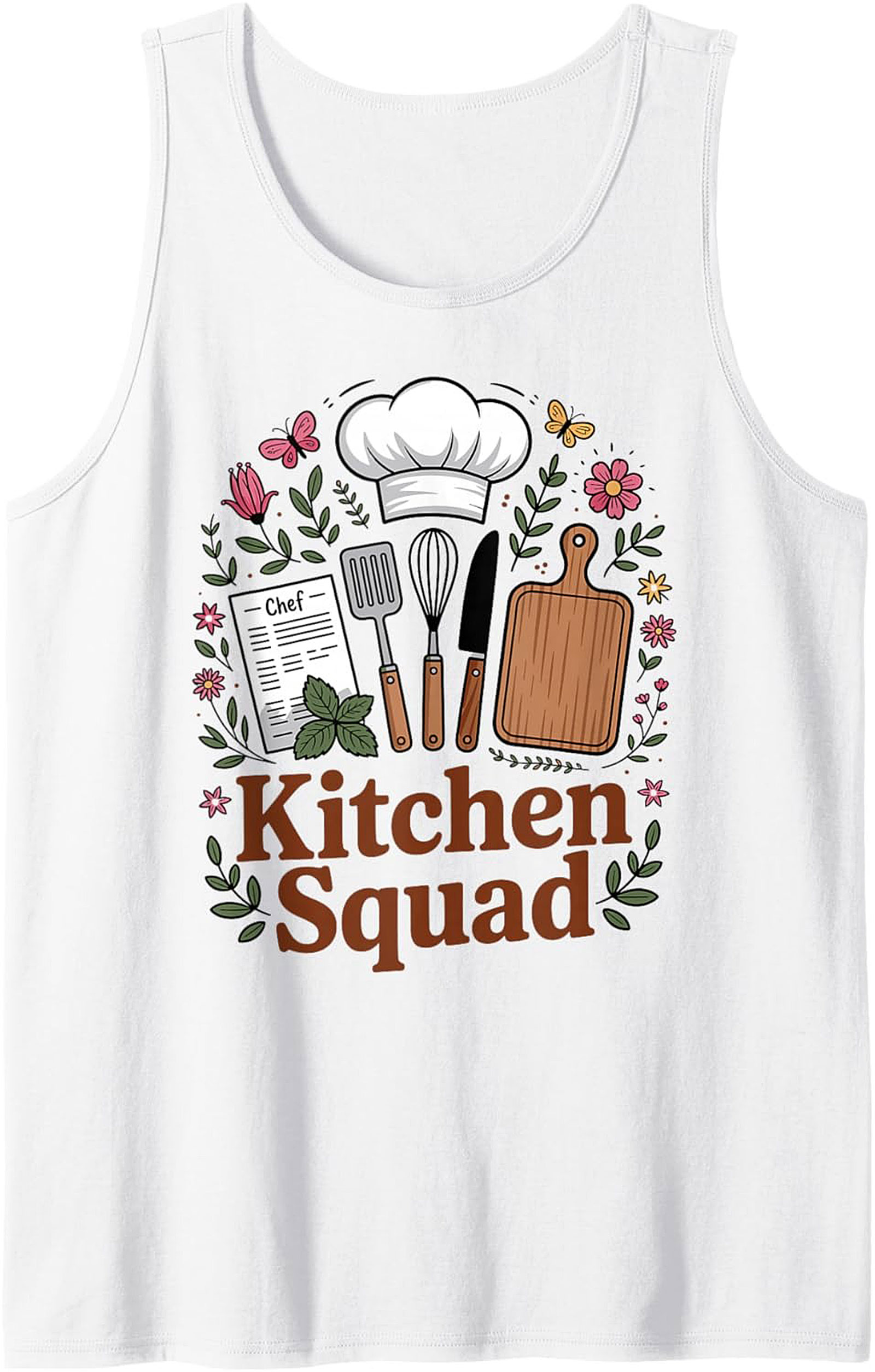 Kitchen Squad Tank Top Chef Sleeveless Shirt Gift
