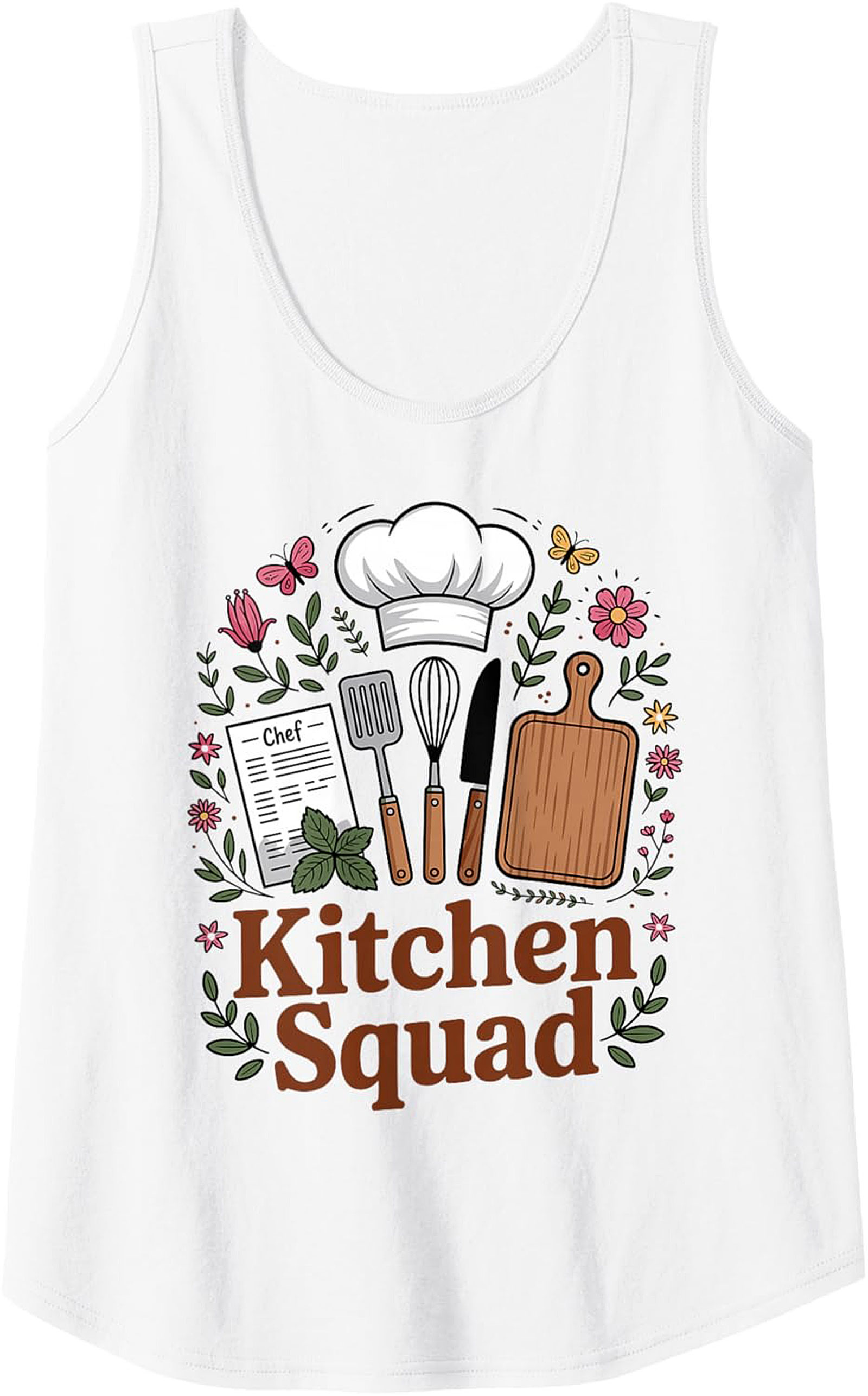 Kitchen Squad Tank Top Chef Sleeveless Shirt Gift