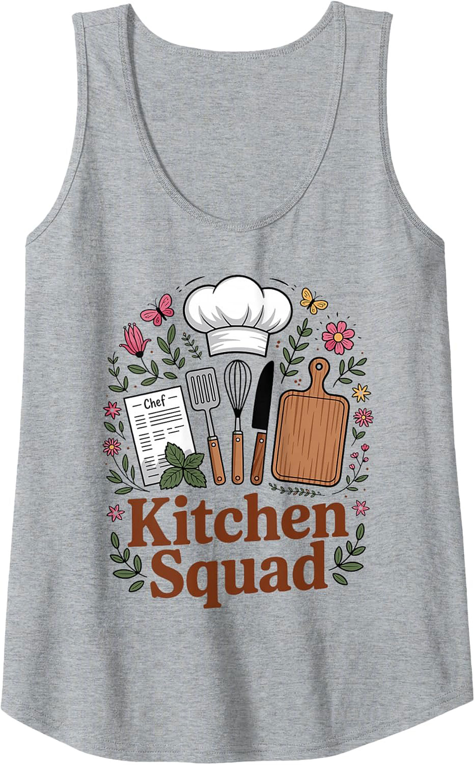 Kitchen Squad Tank Top Chef Sleeveless Shirt Gift
