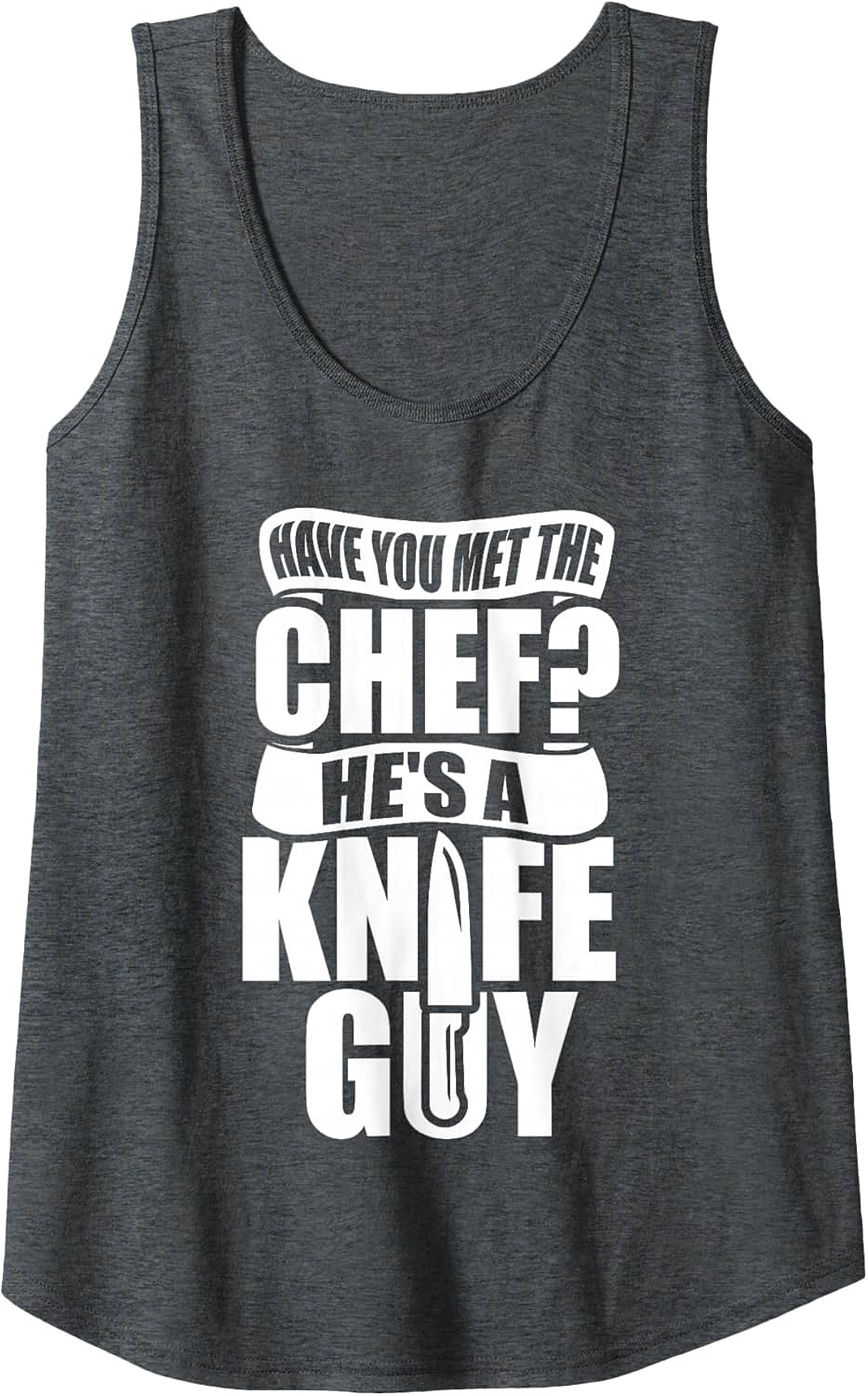 Chef Tank Top Knife Guy Graphic Sleeveless Shirt