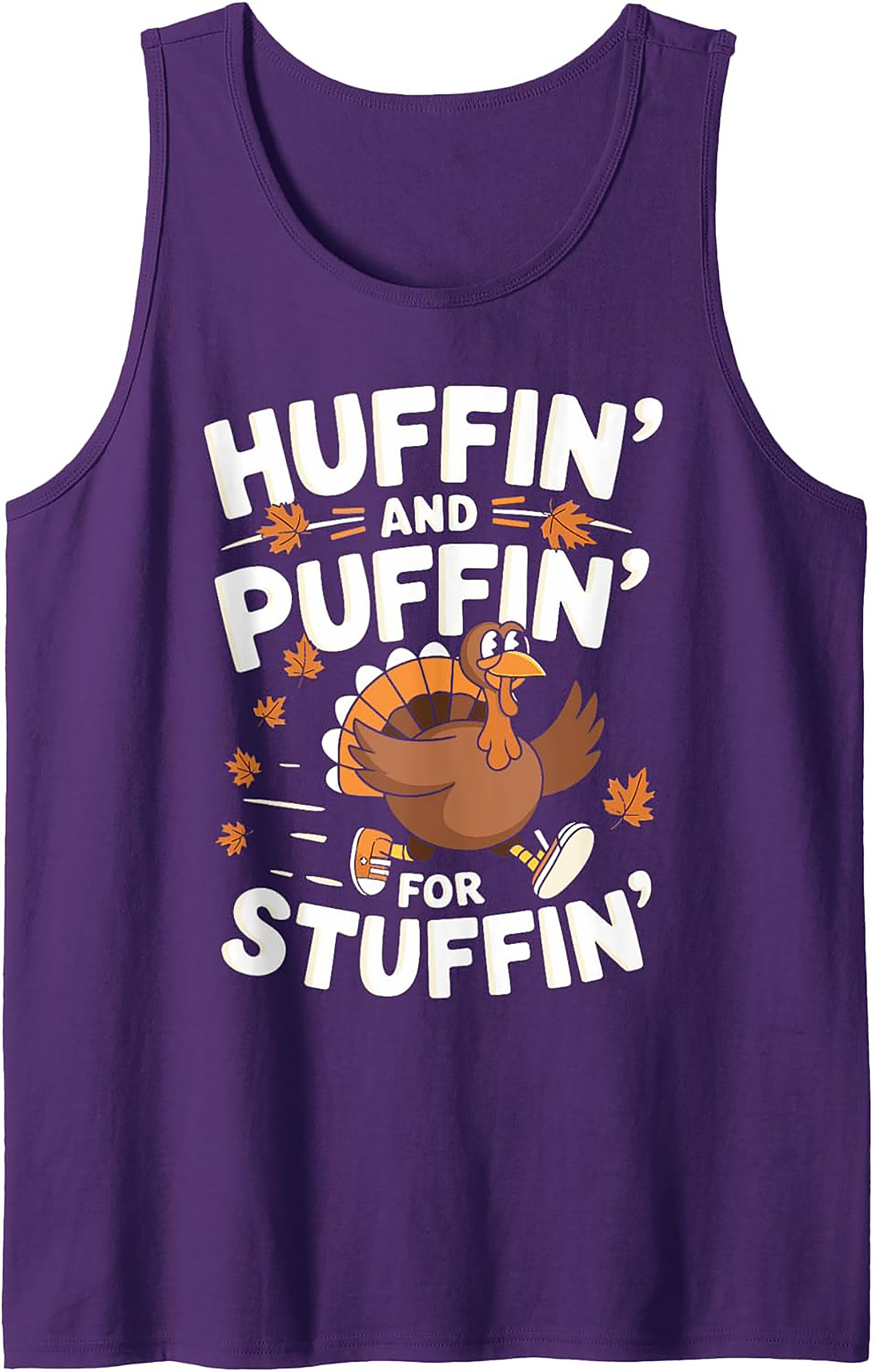 Funny Turkey Trot Tank Top | Thanksgiving Sleeveless Shirt