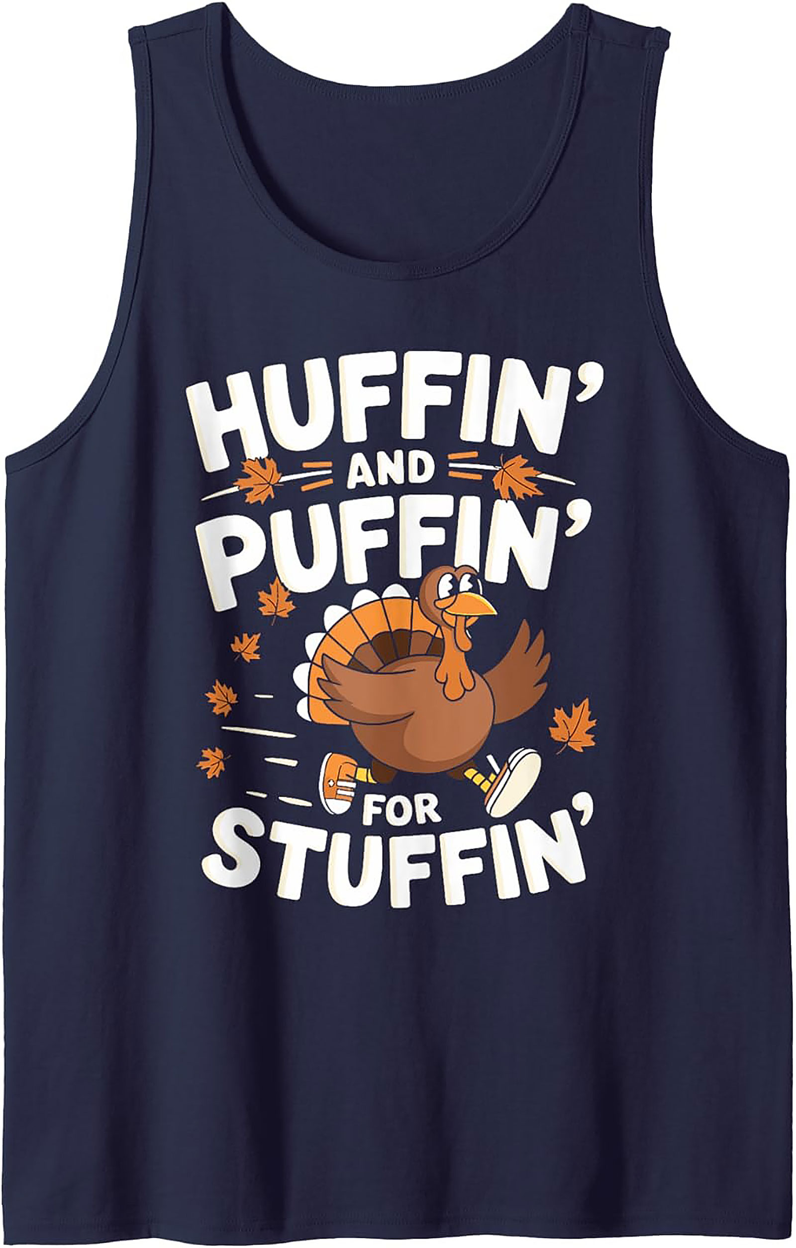Funny Turkey Trot Tank Top | Thanksgiving Sleeveless Shirt