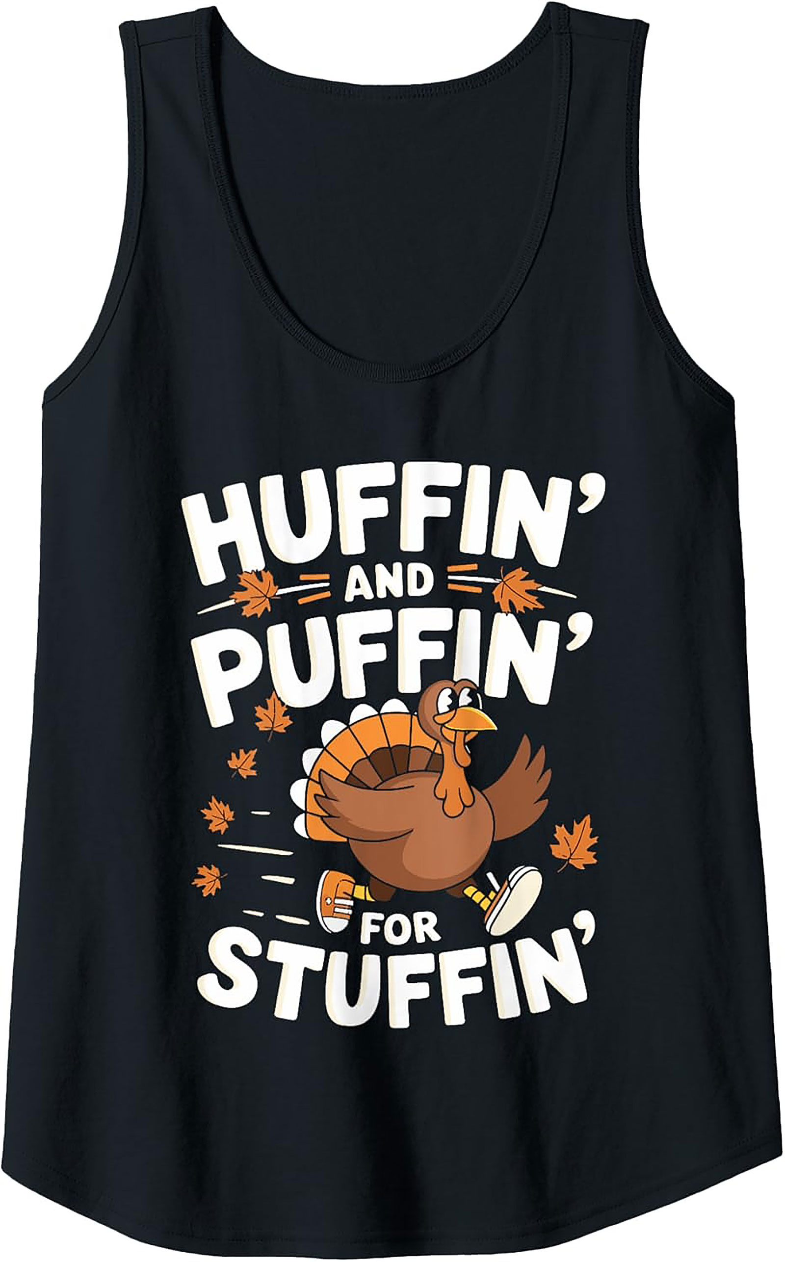 Funny Turkey Trot Tank Top | Thanksgiving Sleeveless Shirt