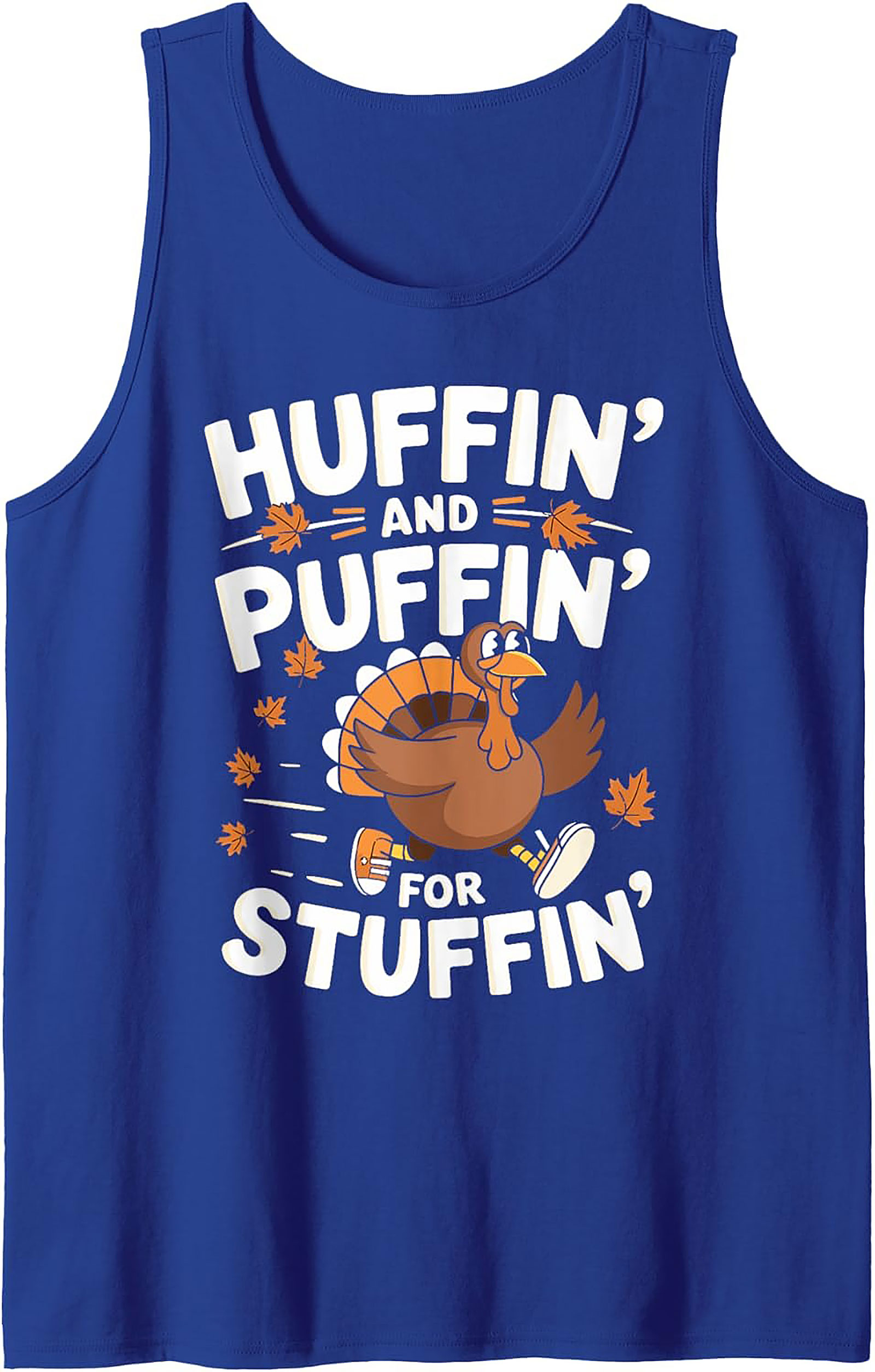 Funny Turkey Trot Tank Top | Thanksgiving Sleeveless Shirt