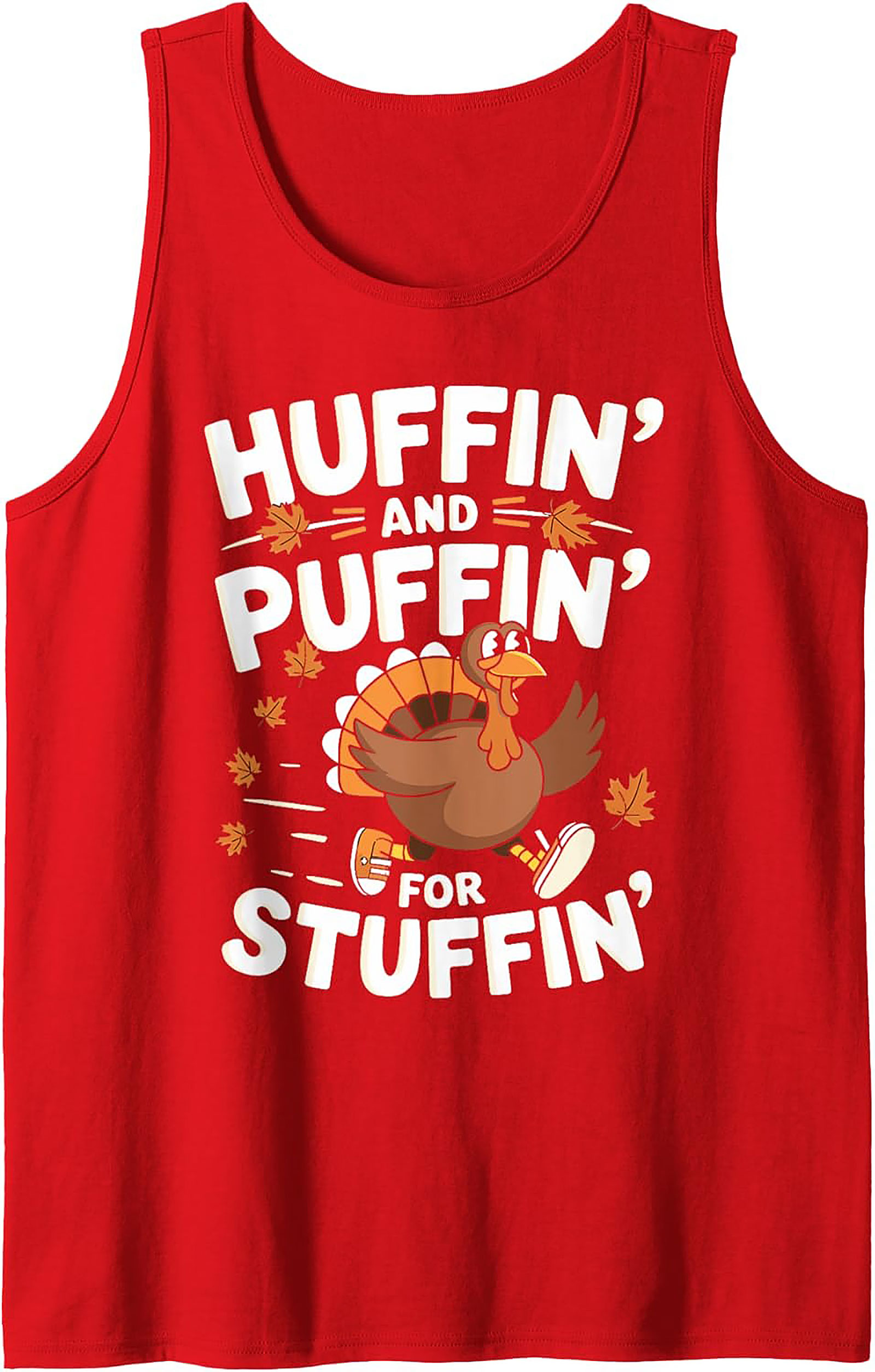 Funny Turkey Trot Tank Top | Thanksgiving Sleeveless Shirt