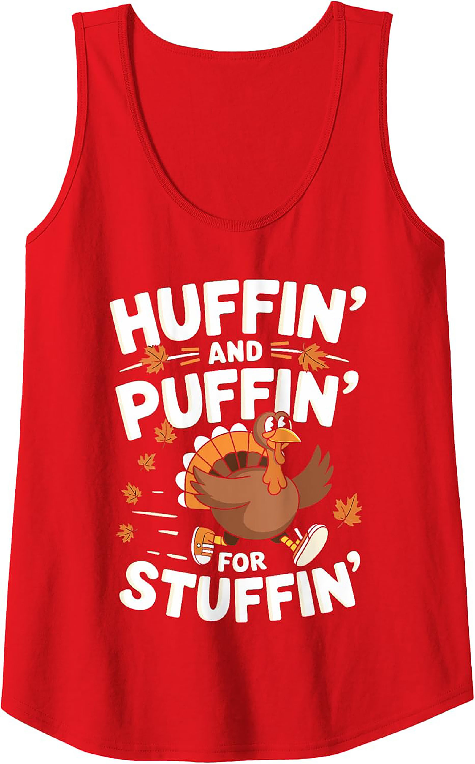 Funny Turkey Trot Tank Top | Thanksgiving Sleeveless Shirt