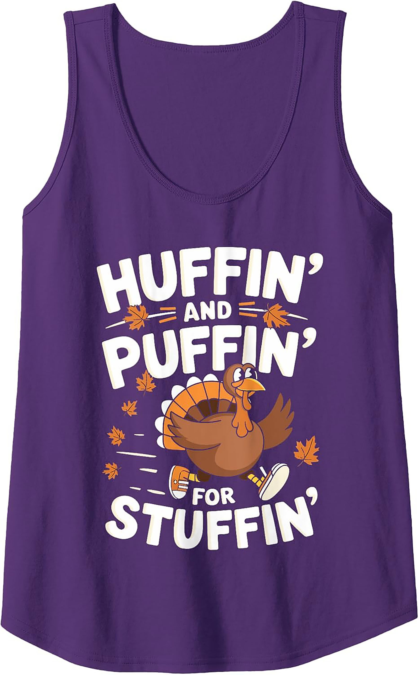 Funny Turkey Trot Tank Top | Thanksgiving Sleeveless Shirt