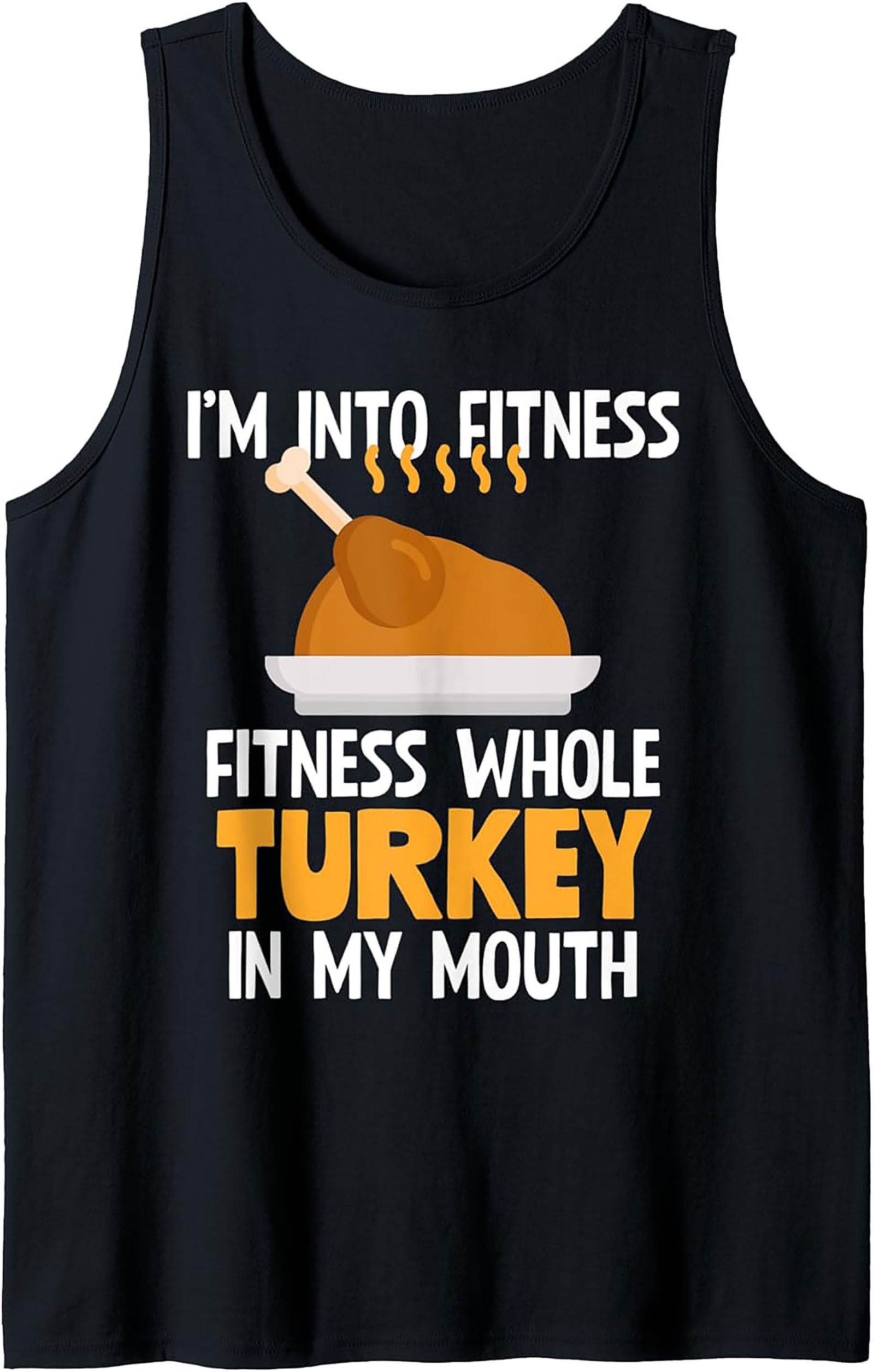 Funny Turkey Fitness Graphic Tank | Thanksgiving Gift