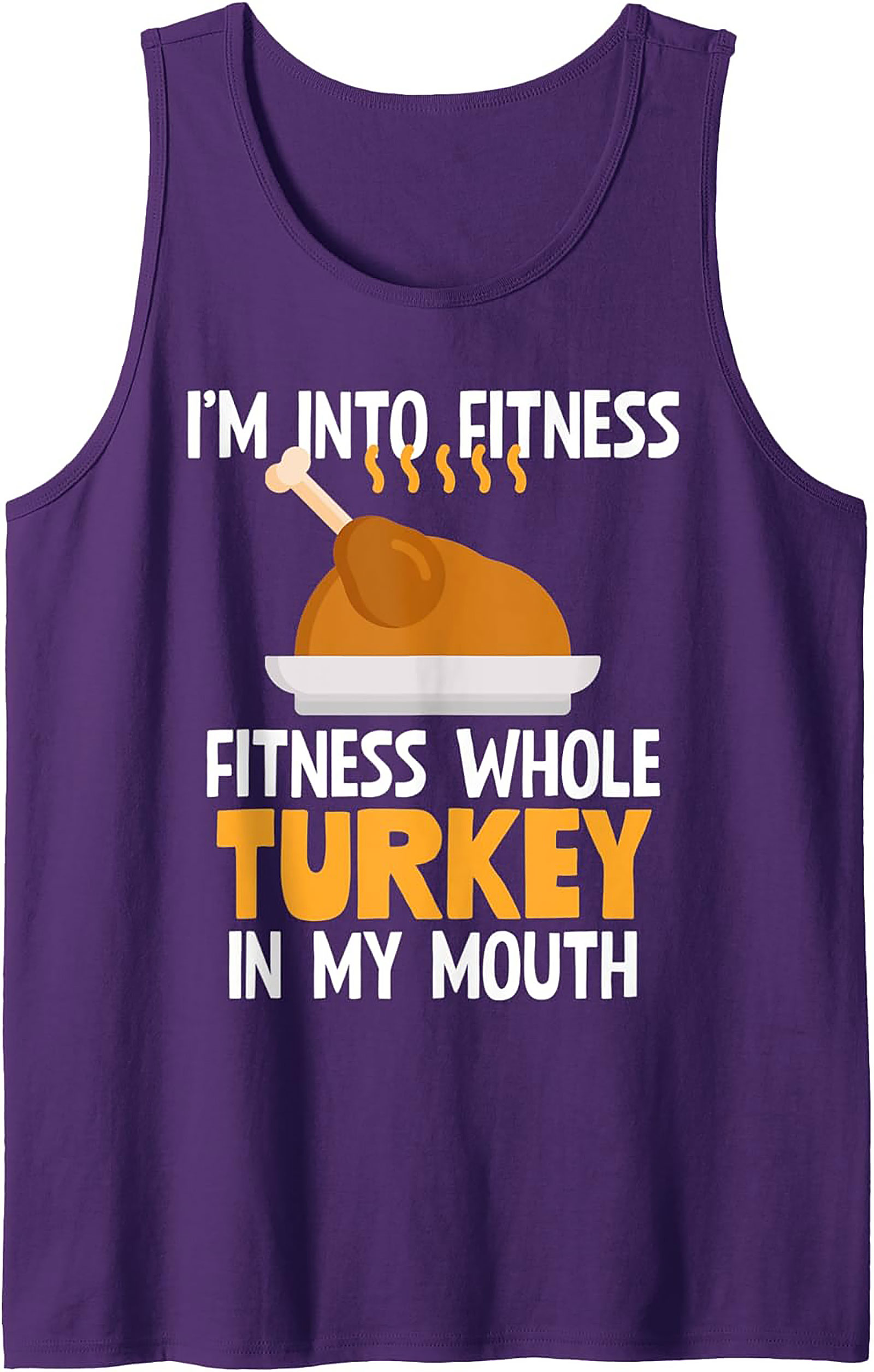 Funny Turkey Fitness Graphic Tank | Thanksgiving Gift