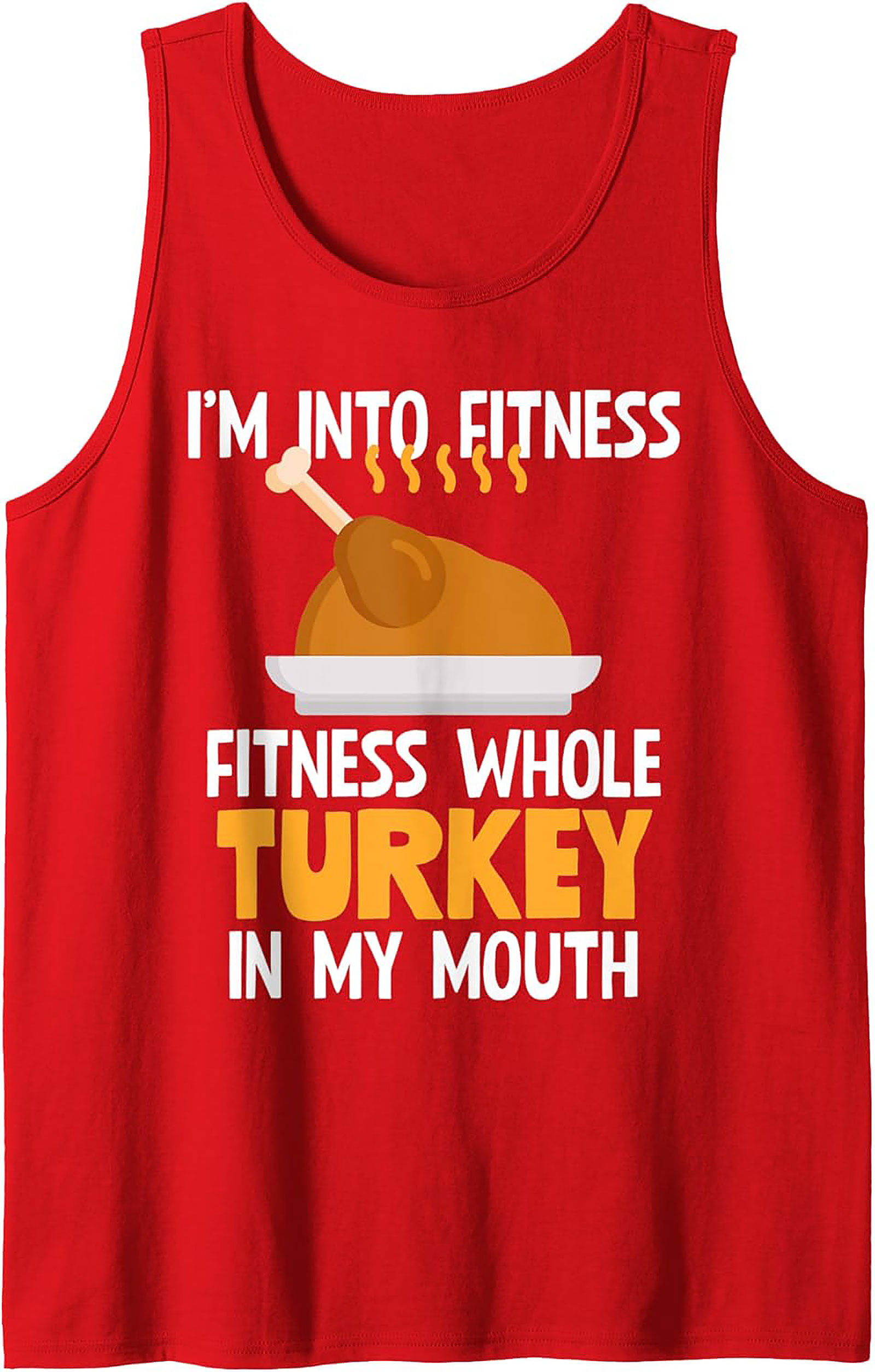 Funny Turkey Fitness Graphic Tank | Thanksgiving Gift