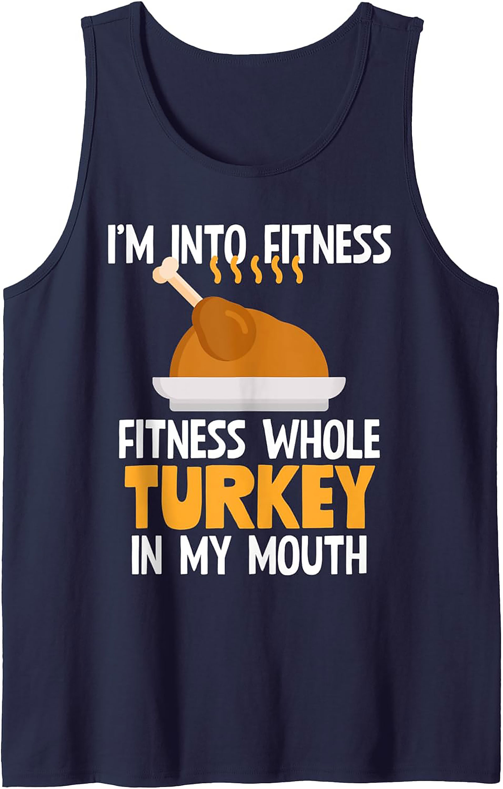 Funny Turkey Fitness Graphic Tank | Thanksgiving Gift