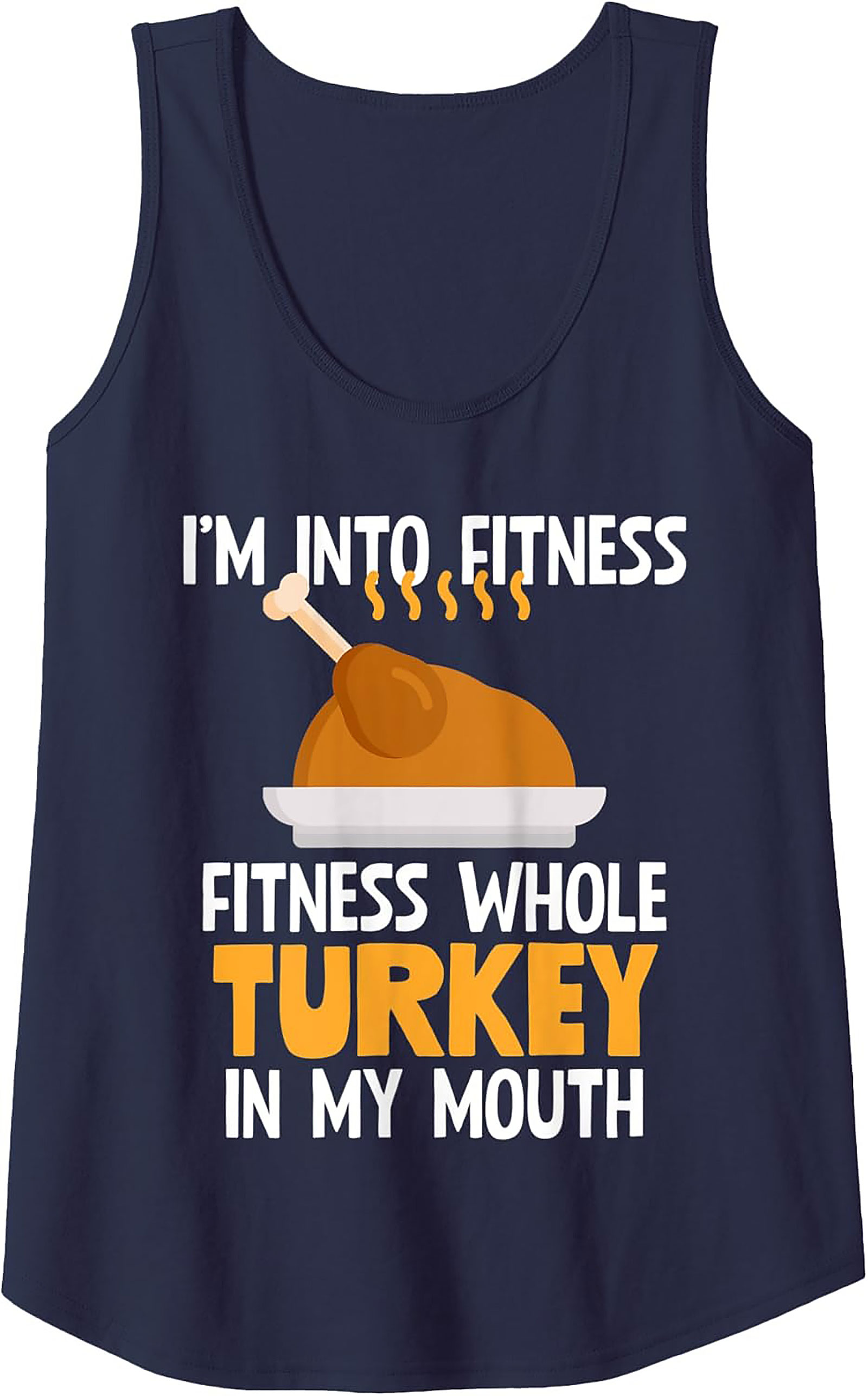 Funny Turkey Fitness Graphic Tank | Thanksgiving Gift