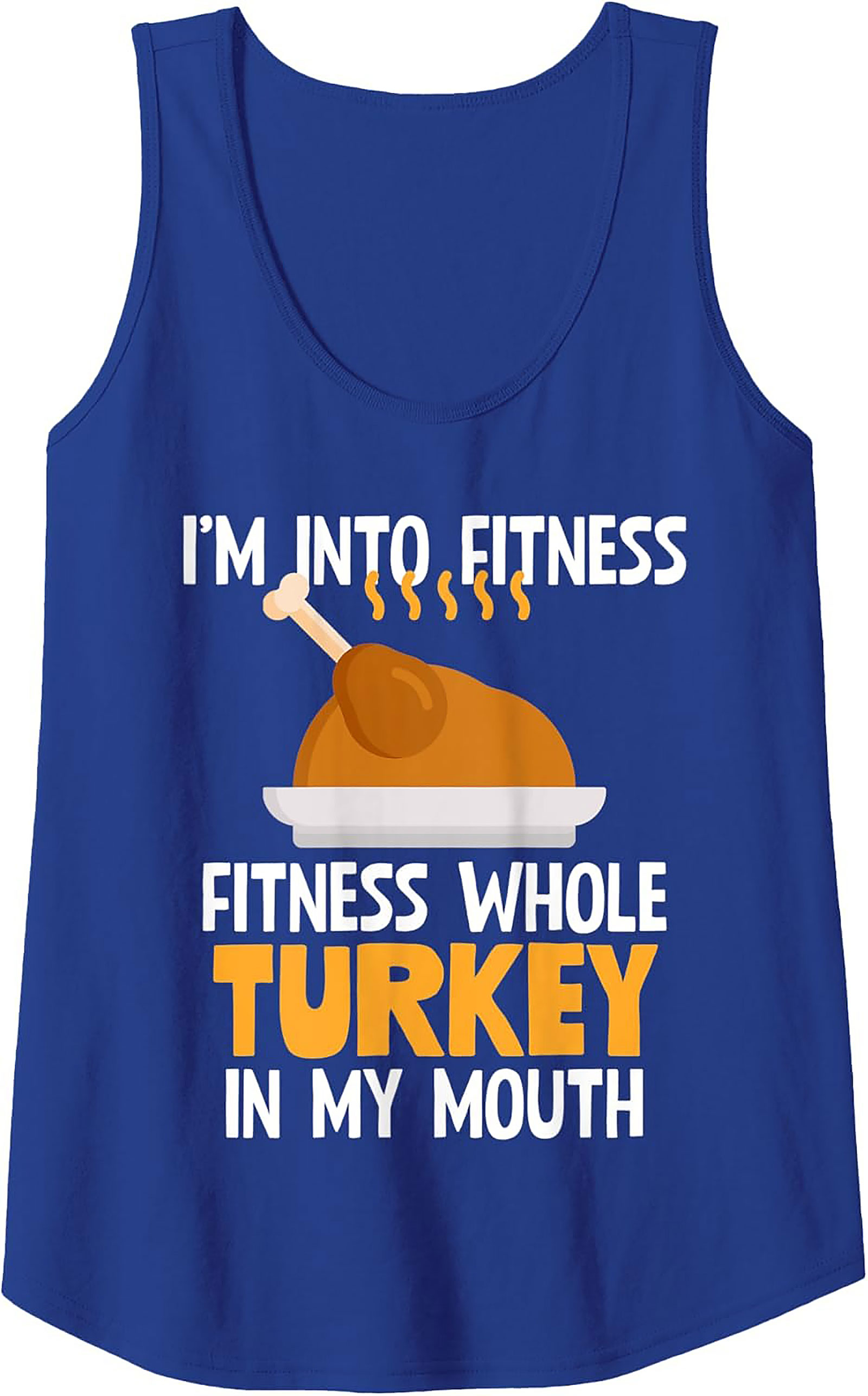 Funny Turkey Fitness Graphic Tank | Thanksgiving Gift