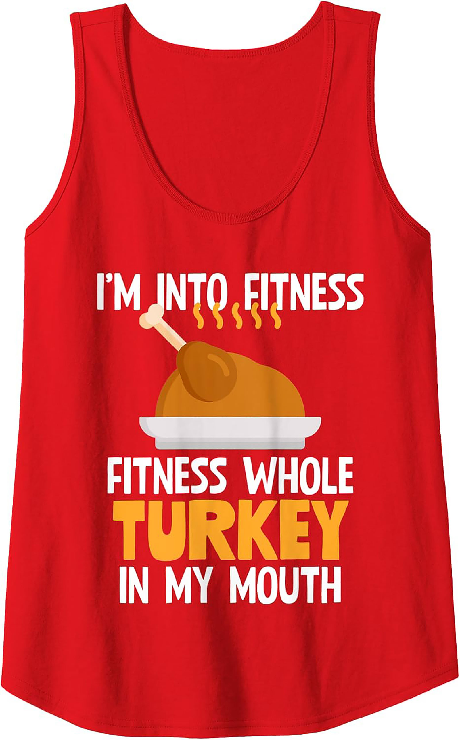 Funny Turkey Fitness Graphic Tank | Thanksgiving Gift