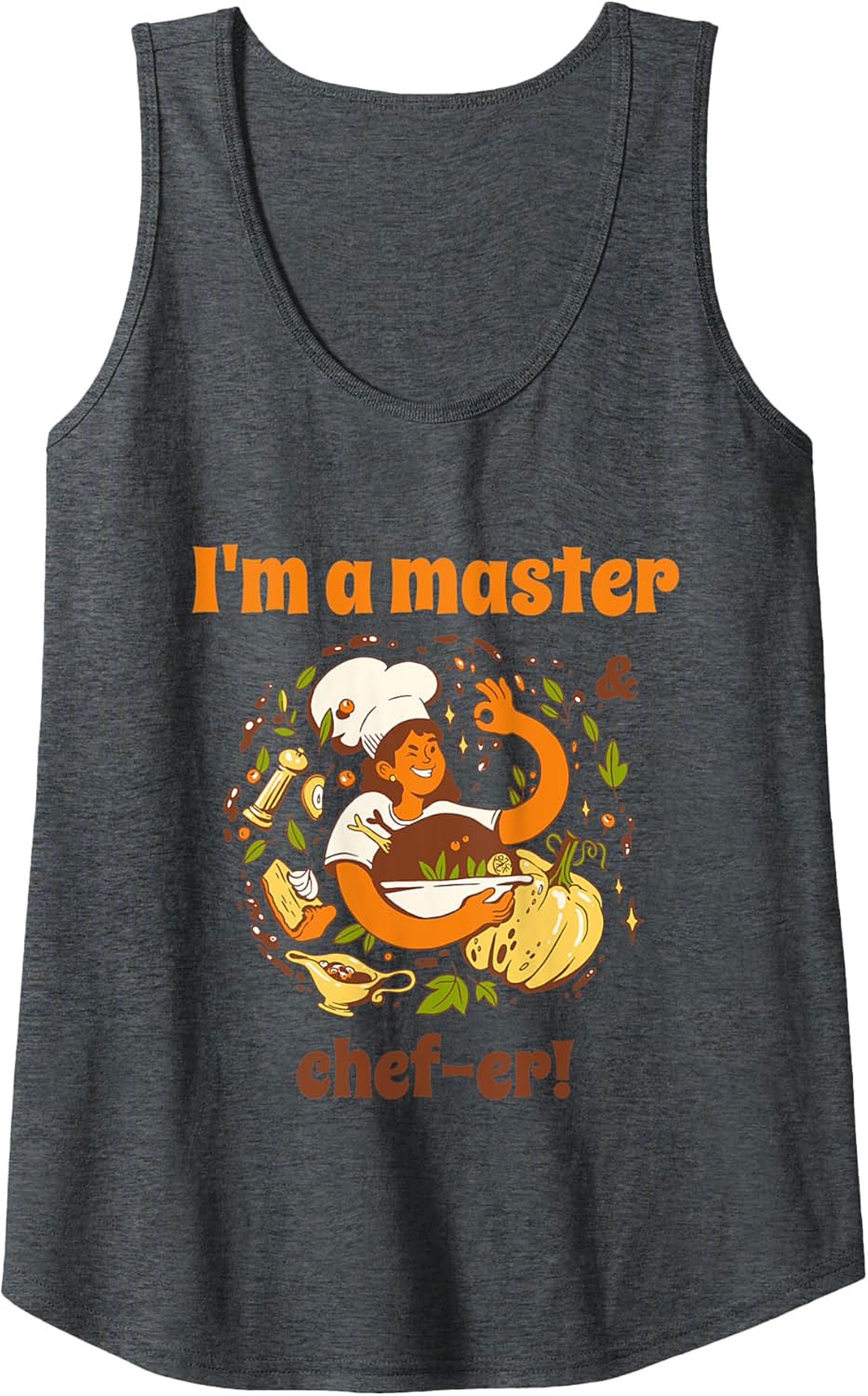 Funny Master Chef Pun Graphic Tank Top Foodie Gift