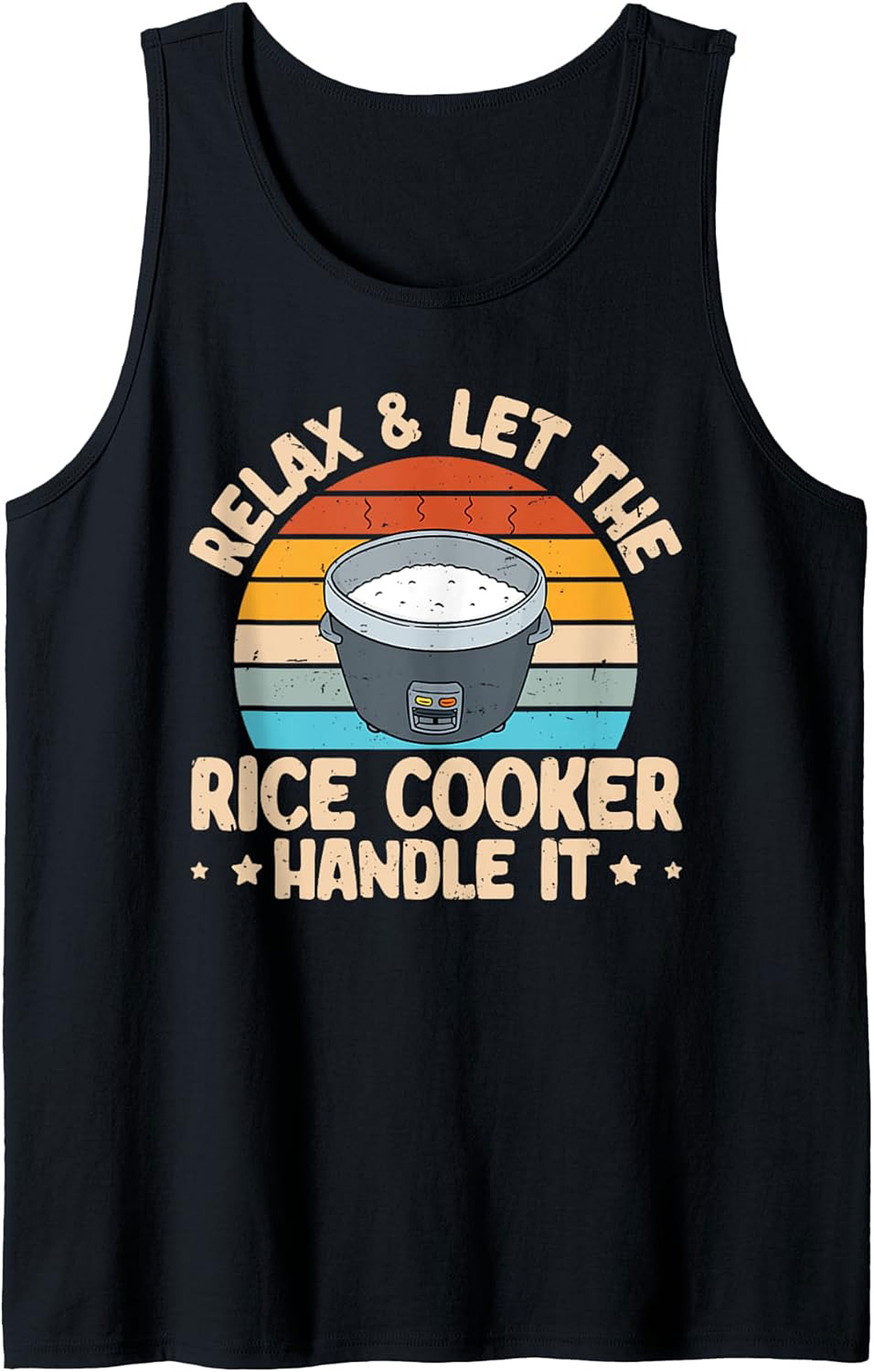 Relax Rice Cooker Tank Top Funny Kitchen Graphic Tank