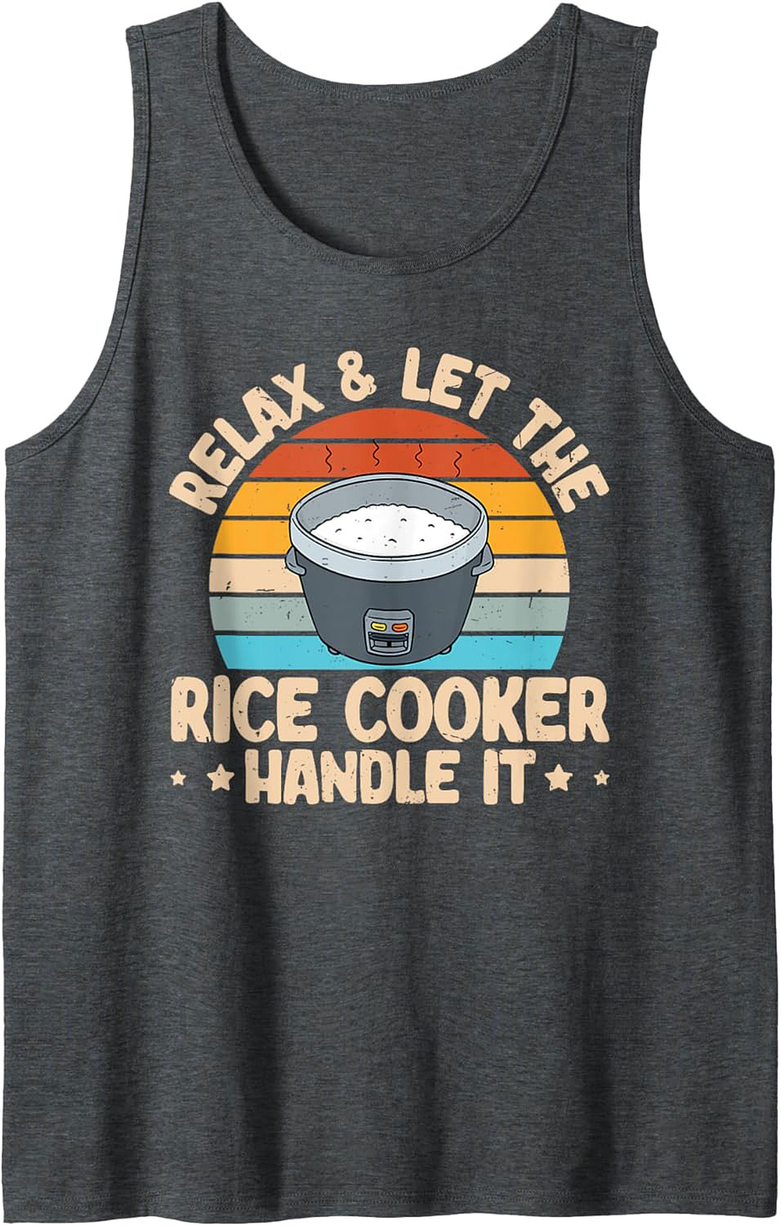 Relax Rice Cooker Tank Top Funny Kitchen Graphic Tank