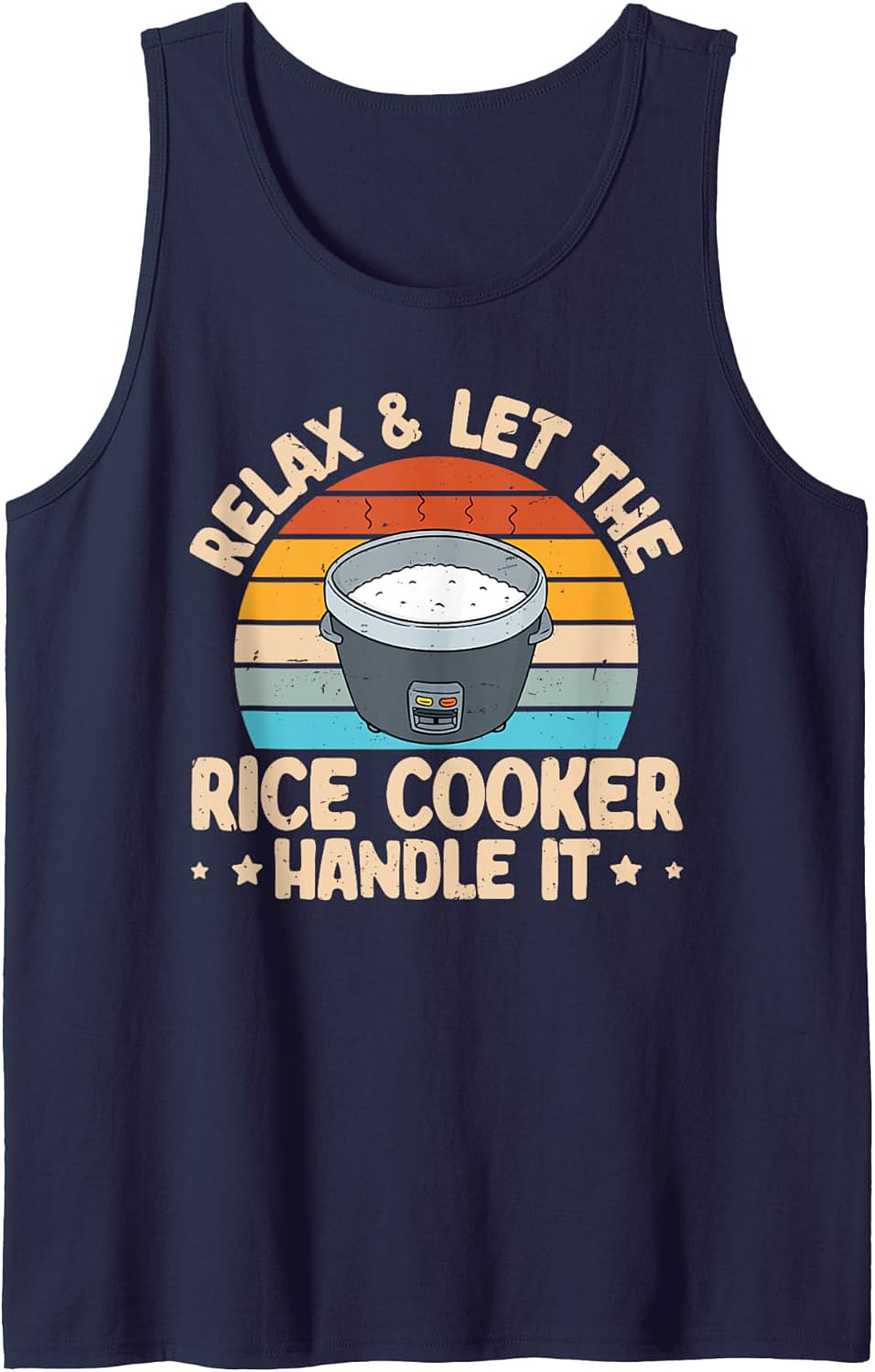 Relax Rice Cooker Tank Top Funny Kitchen Graphic Tank