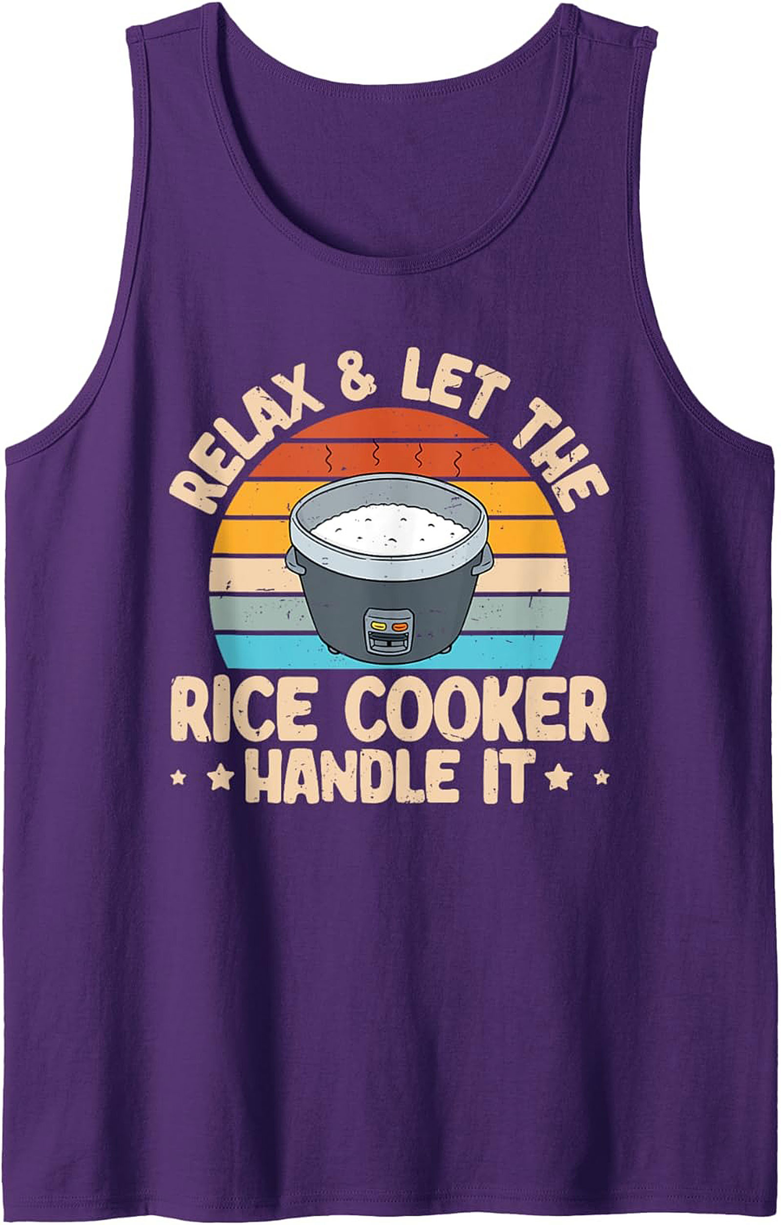 Relax Rice Cooker Tank Top Funny Kitchen Graphic Tank