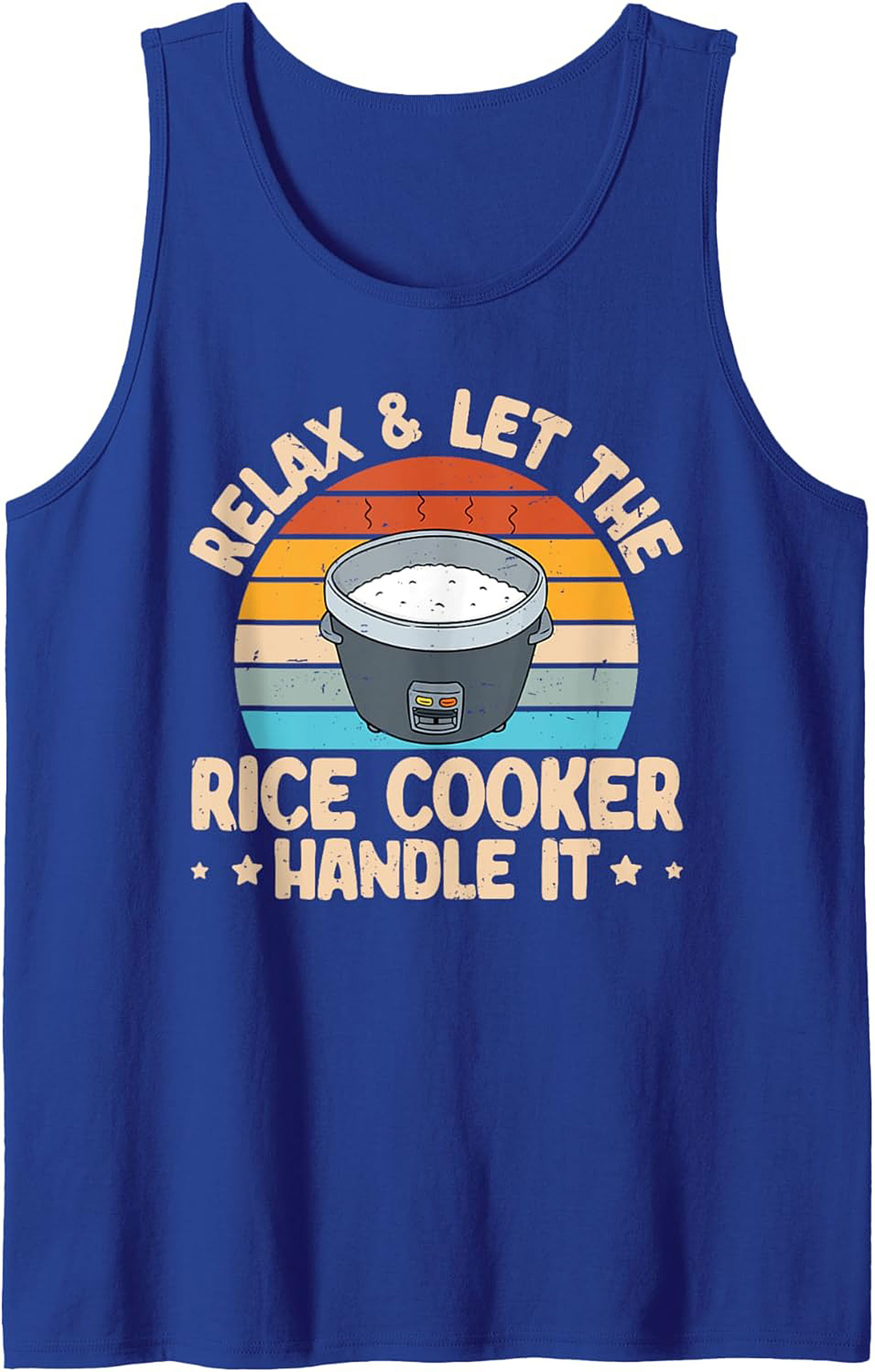 Relax Rice Cooker Tank Top Funny Kitchen Graphic Tank