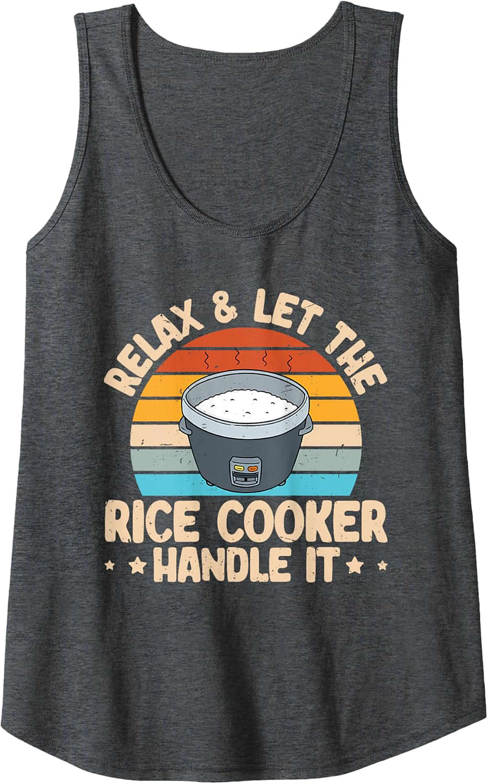 Relax Rice Cooker Tank Top Funny Kitchen Graphic Tank