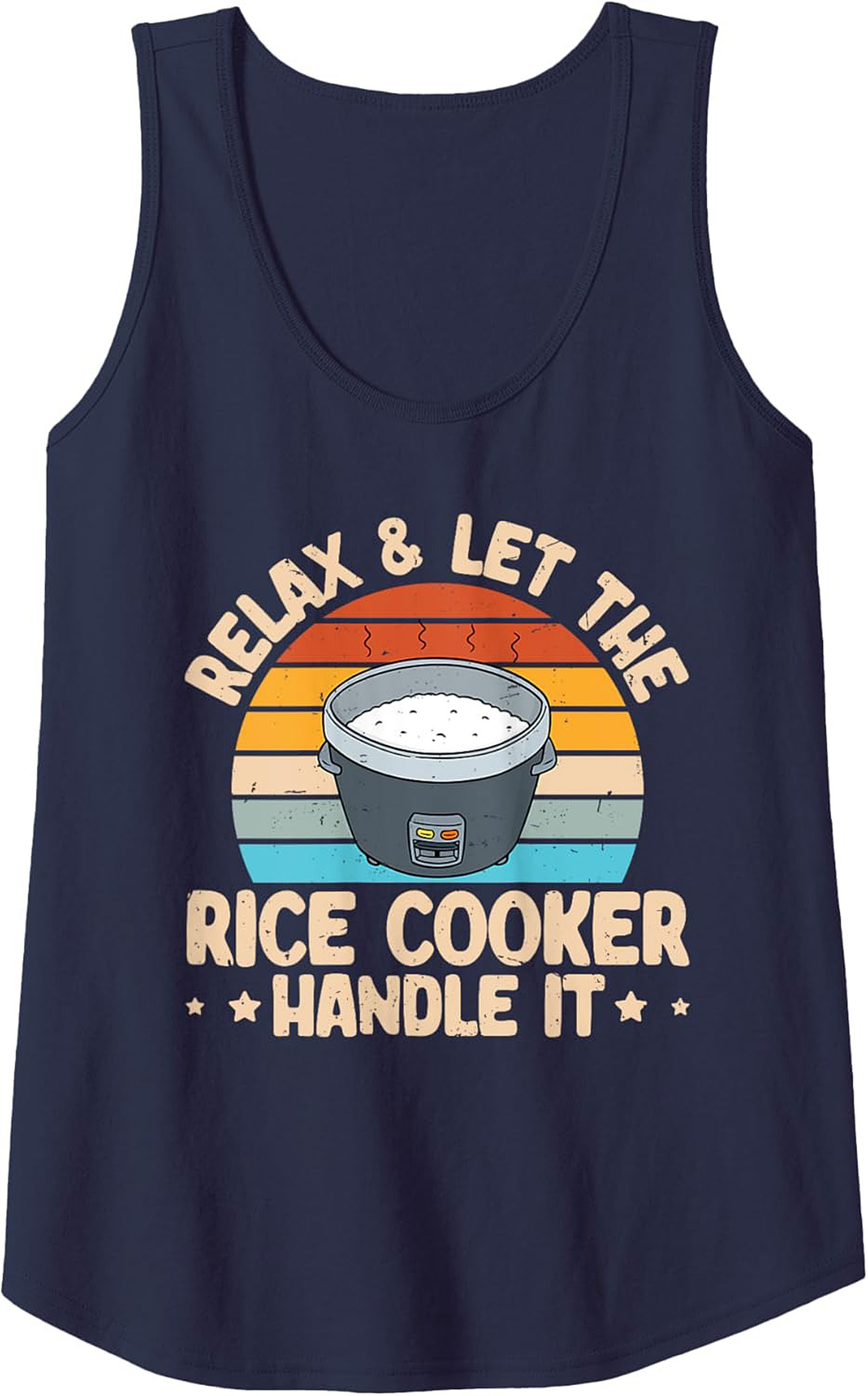 Relax Rice Cooker Tank Top Funny Kitchen Graphic Tank