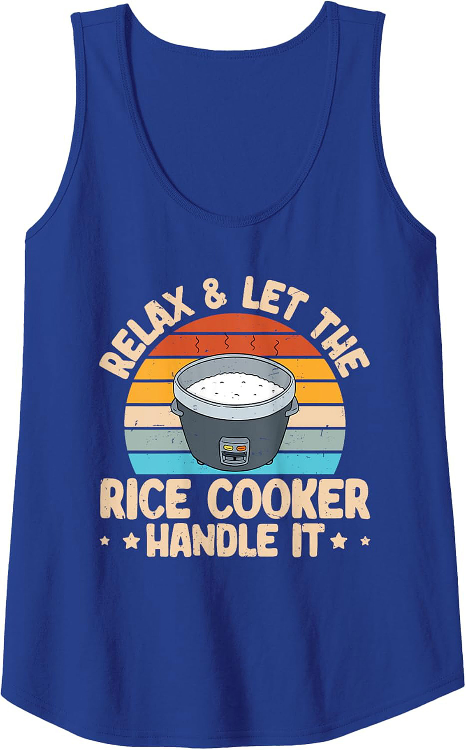 Relax Rice Cooker Tank Top Funny Kitchen Graphic Tank