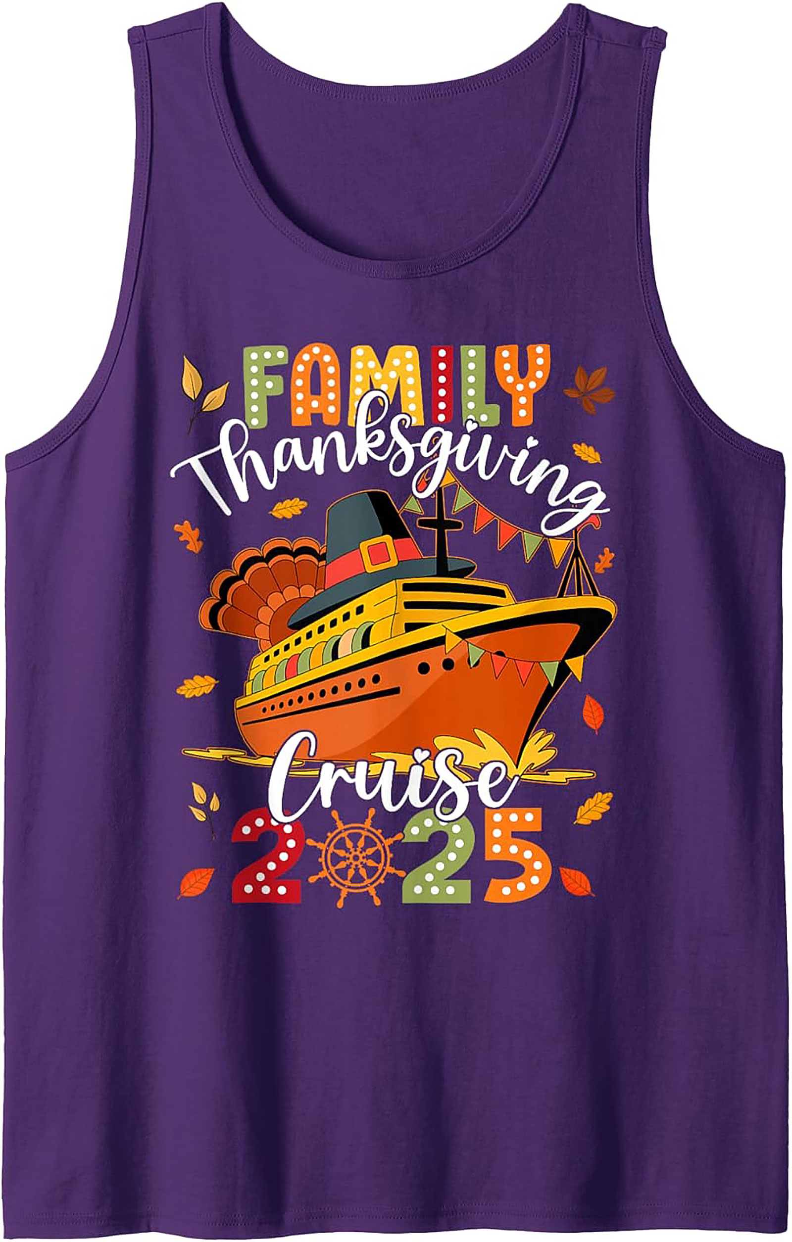 Family Thanksgiving Cruise 2025 Tank Top | Sleeveless Shirt