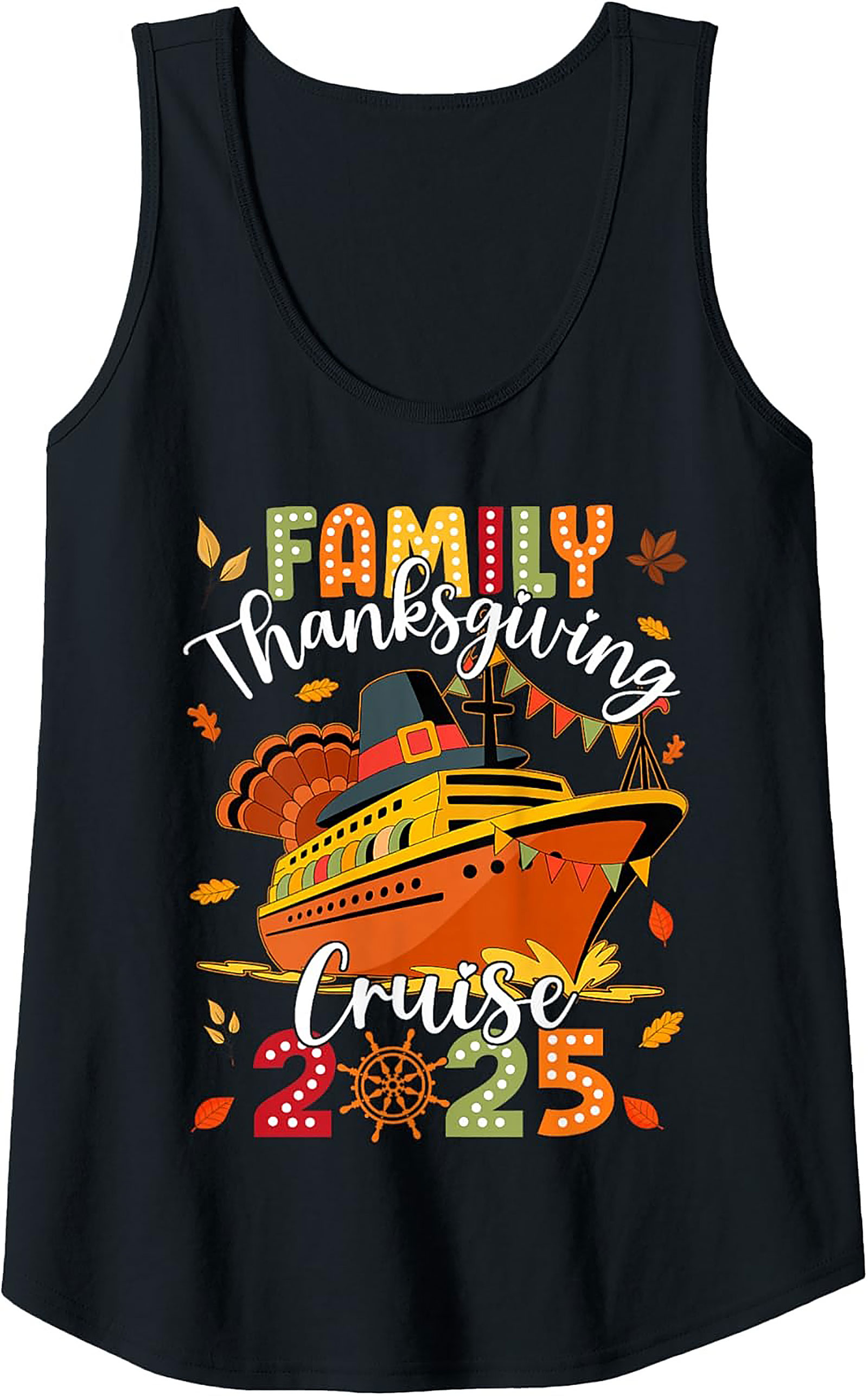Family Thanksgiving Cruise 2025 Tank Top | Sleeveless Shirt