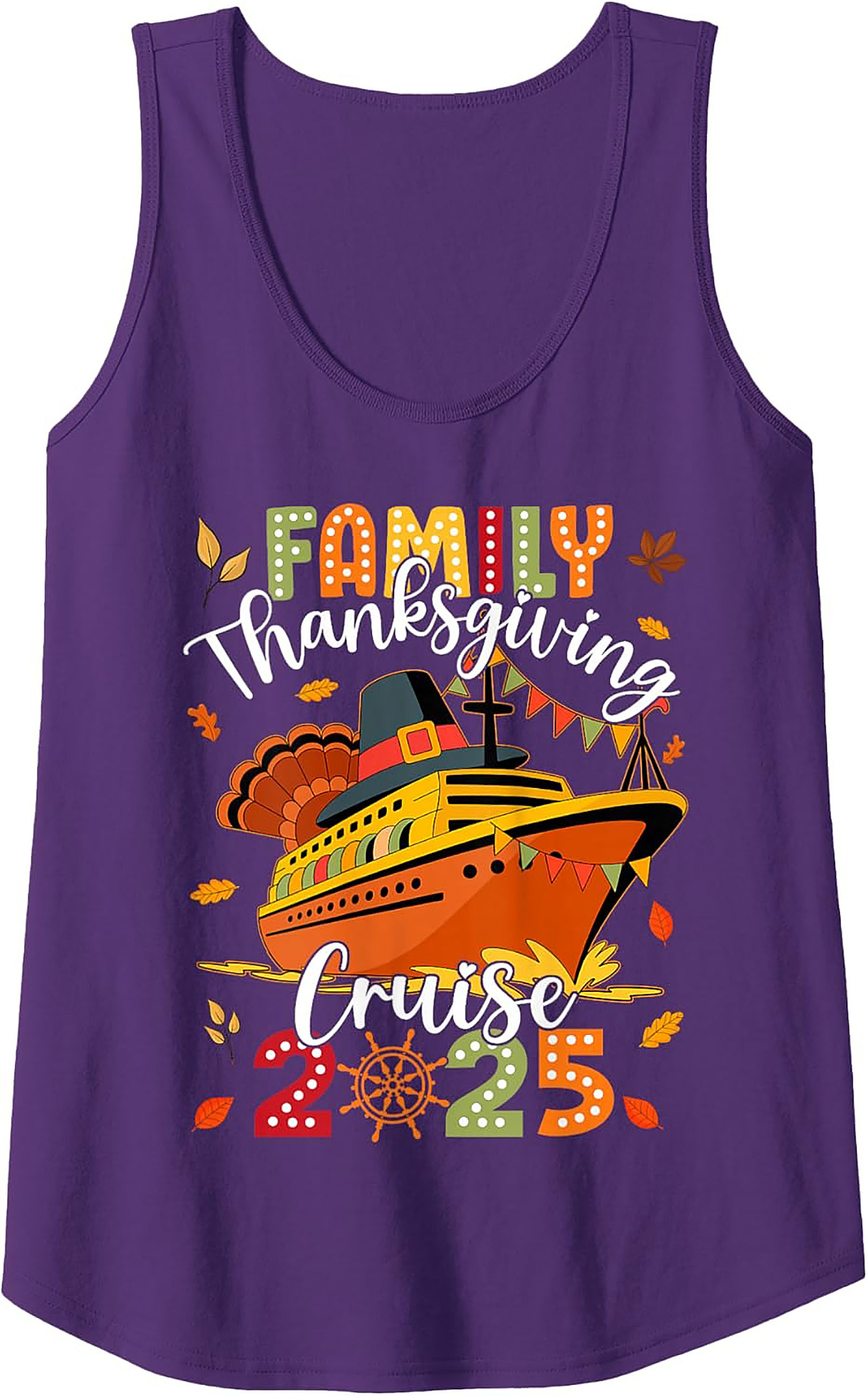 Family Thanksgiving Cruise 2025 Tank Top | Sleeveless Shirt