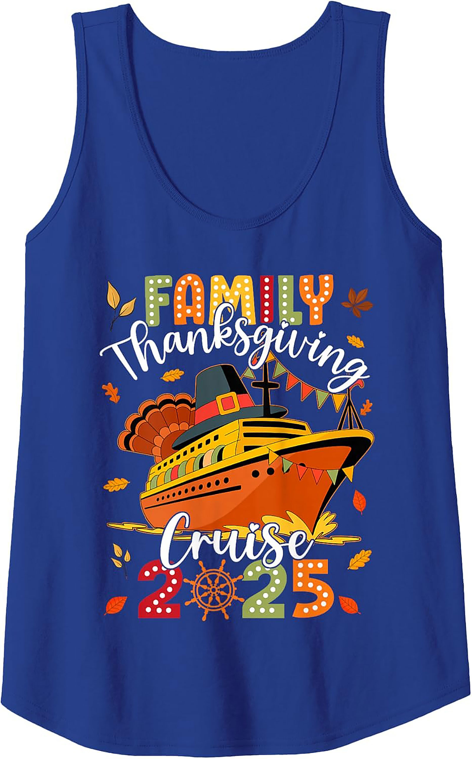 Family Thanksgiving Cruise 2025 Tank Top | Sleeveless Shirt