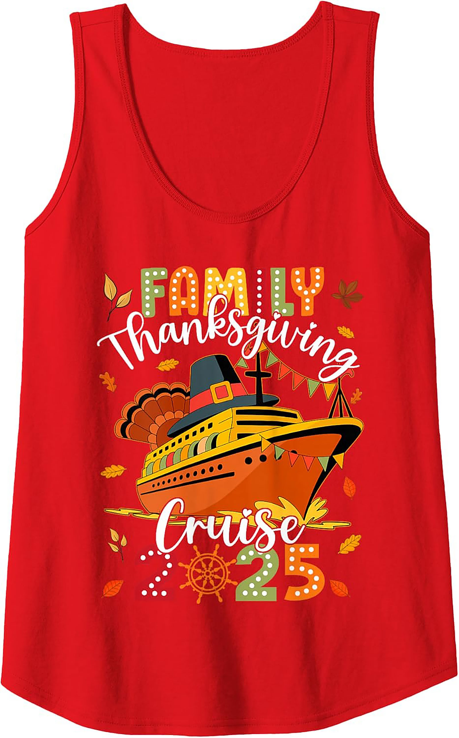 Family Thanksgiving Cruise 2025 Tank Top | Sleeveless Shirt