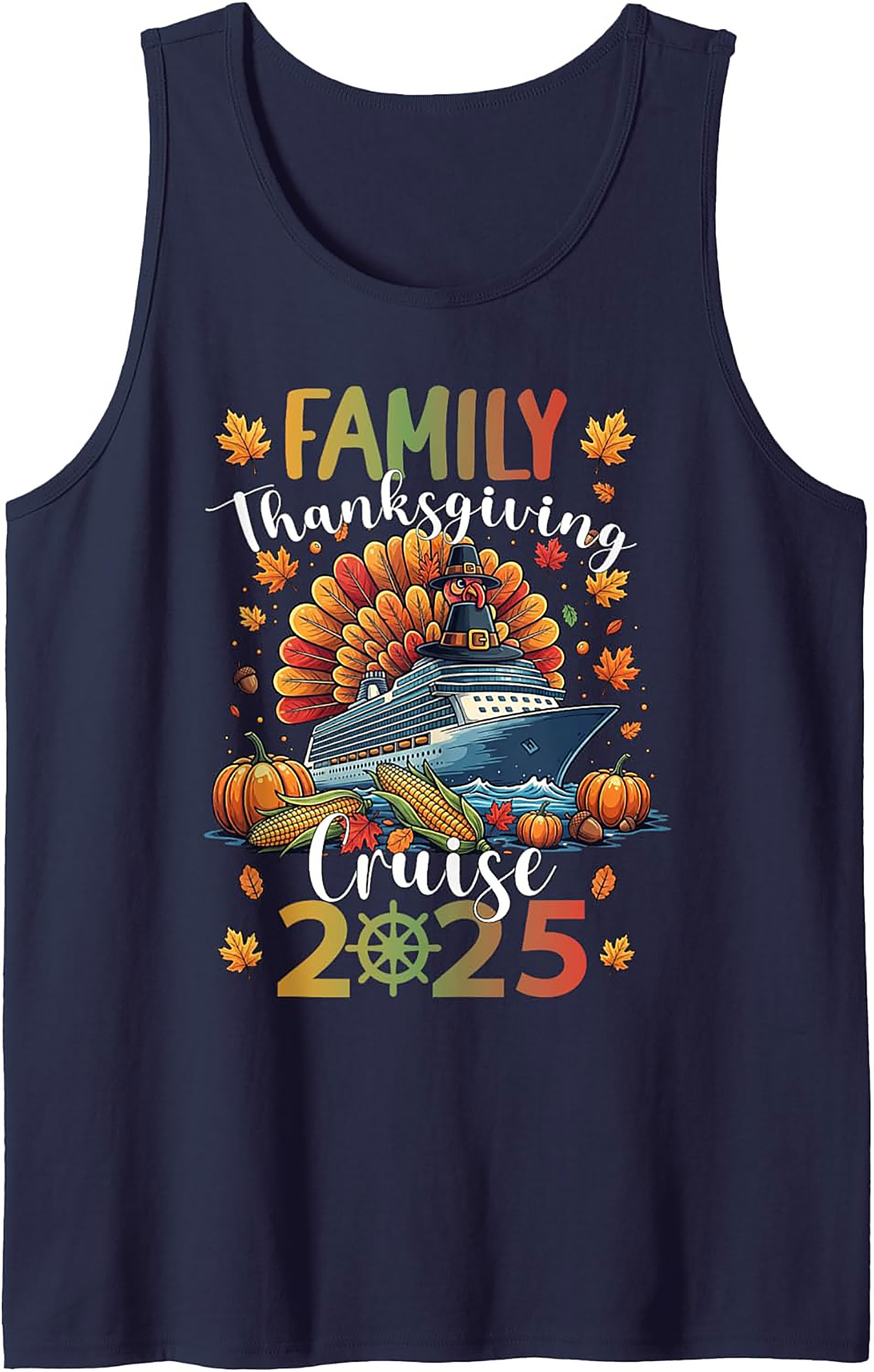 2025 Family Thanksgiving Cruise Tank Top | Turkey Ship