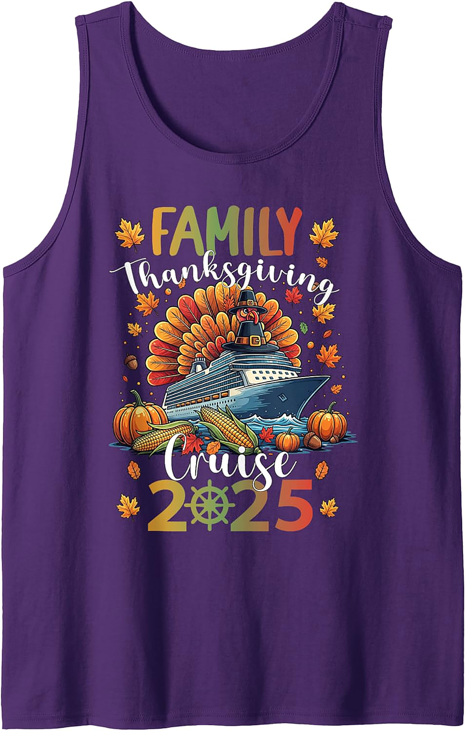 2025 Family Thanksgiving Cruise Tank Top | Turkey Ship