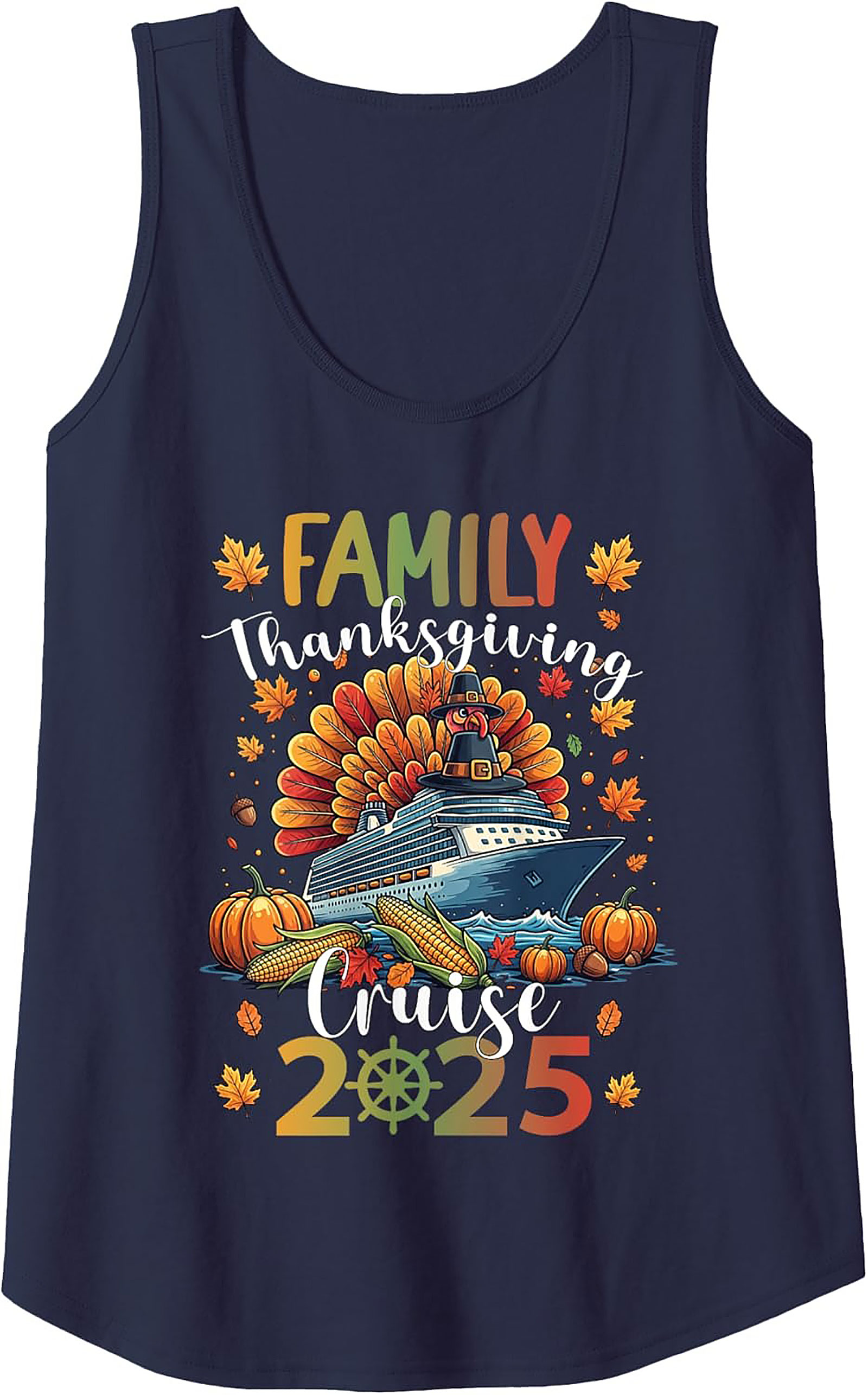 2025 Family Thanksgiving Cruise Tank Top | Turkey Ship