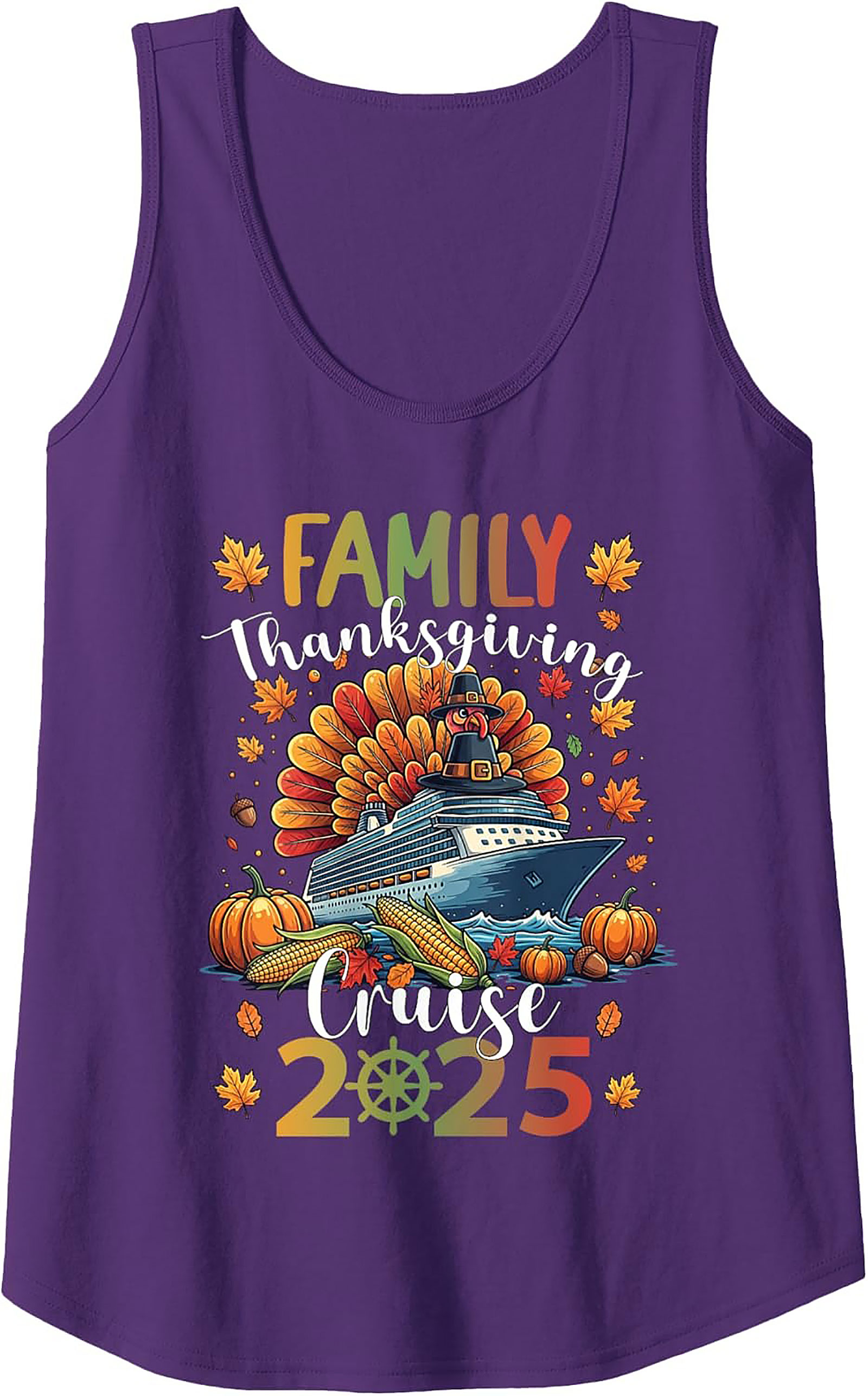 2025 Family Thanksgiving Cruise Tank Top | Turkey Ship