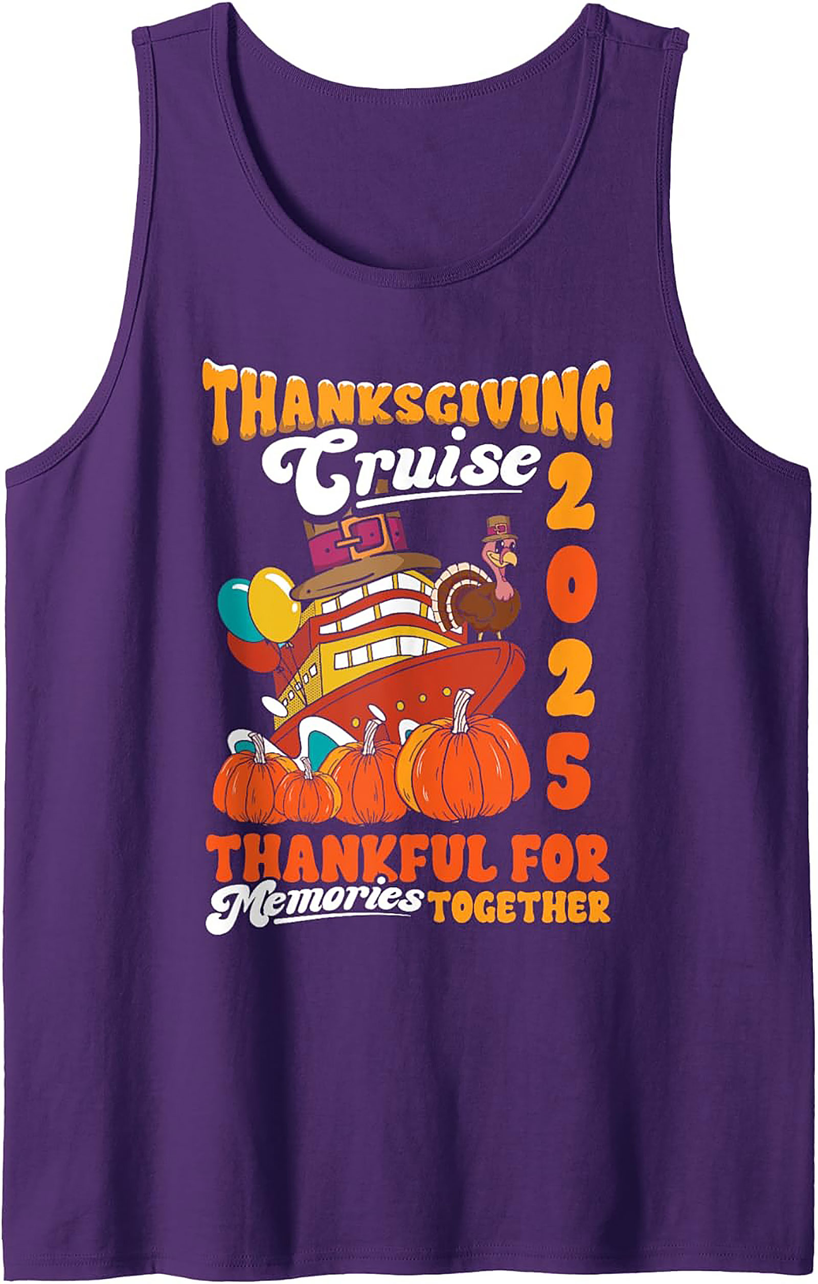 Thanksgiving Cruise 2025 Tank Top - Vacation Graphic Tank