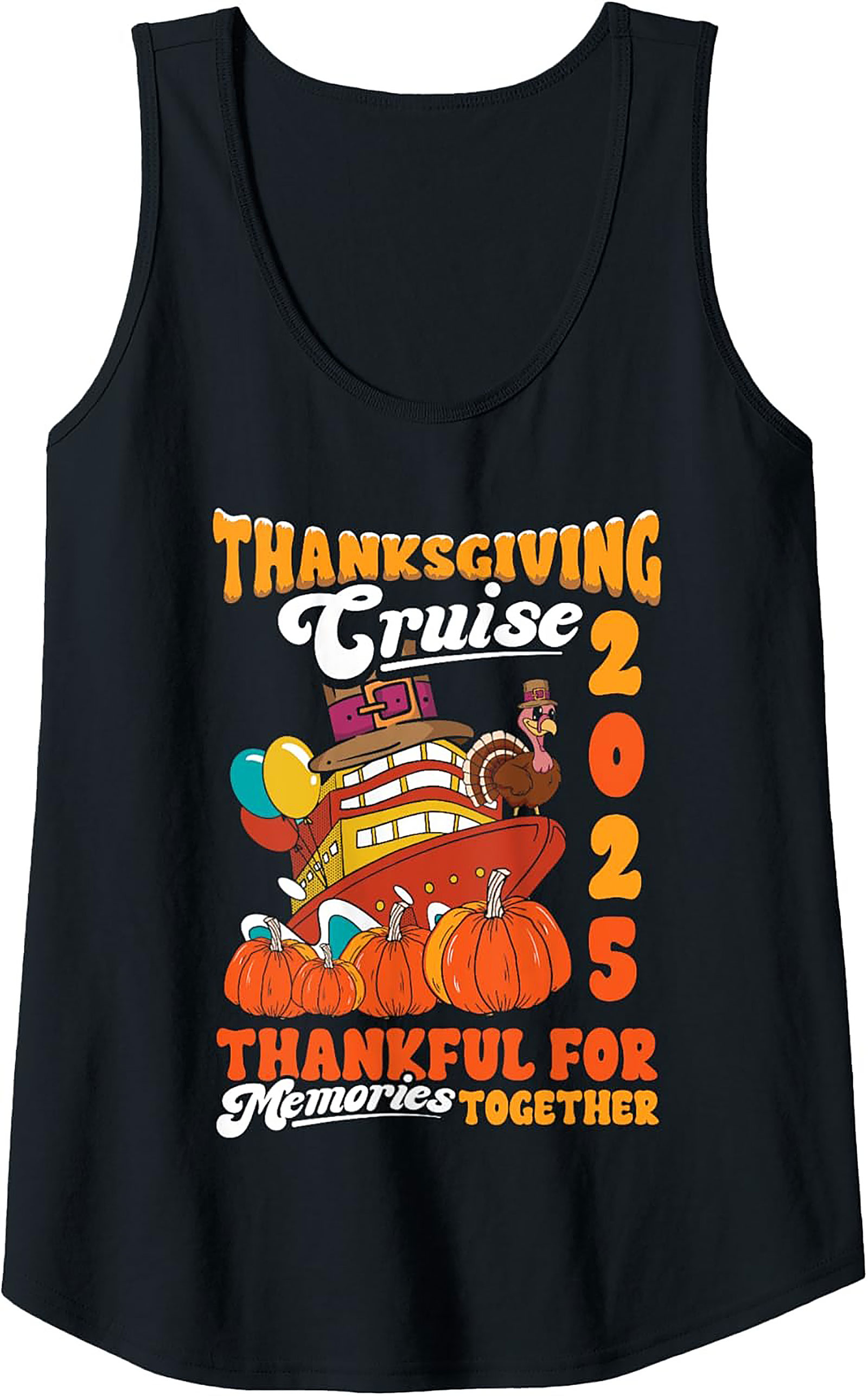 Thanksgiving Cruise 2025 Tank Top - Vacation Graphic Tank