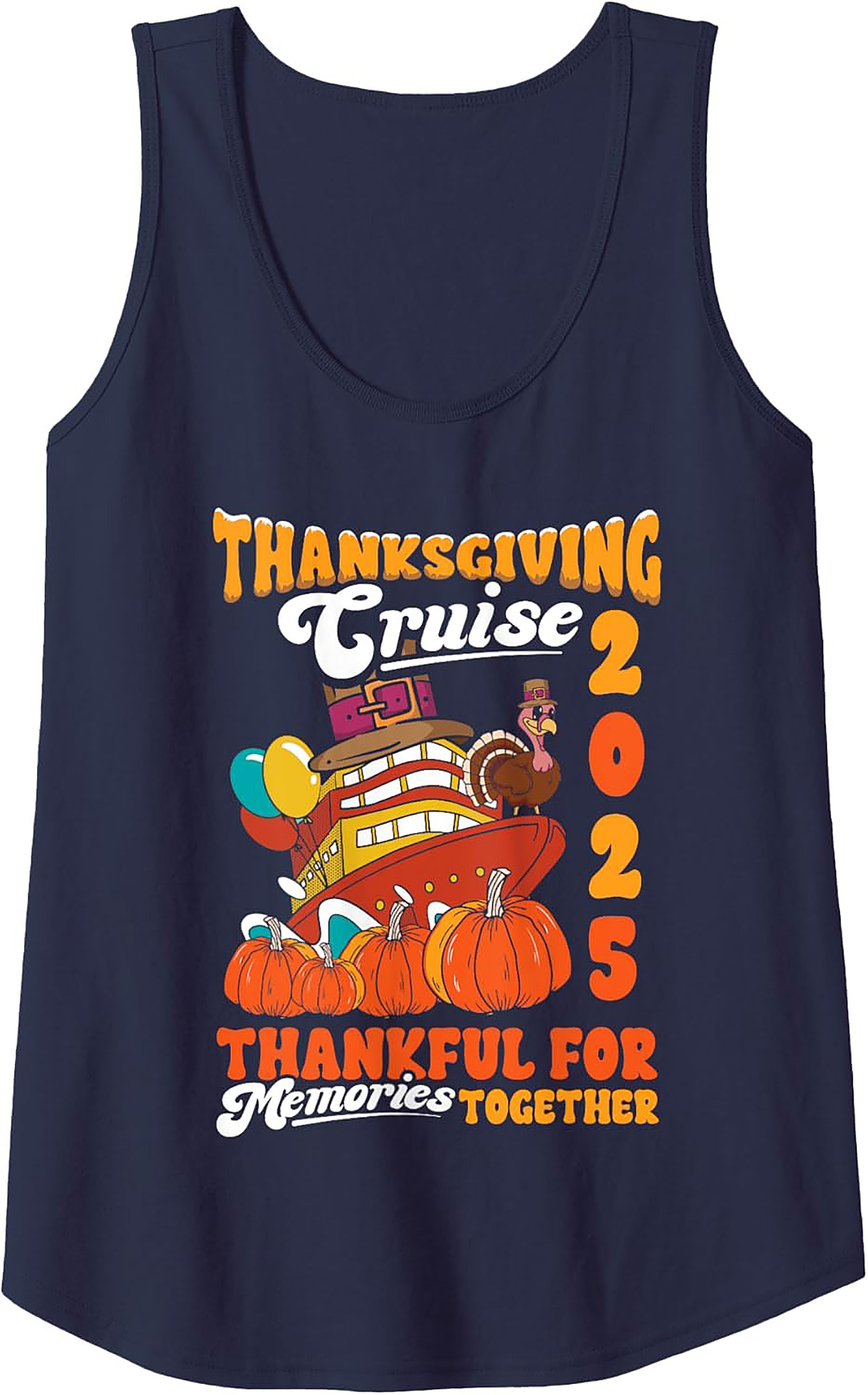 Thanksgiving Cruise 2025 Tank Top - Vacation Graphic Tank