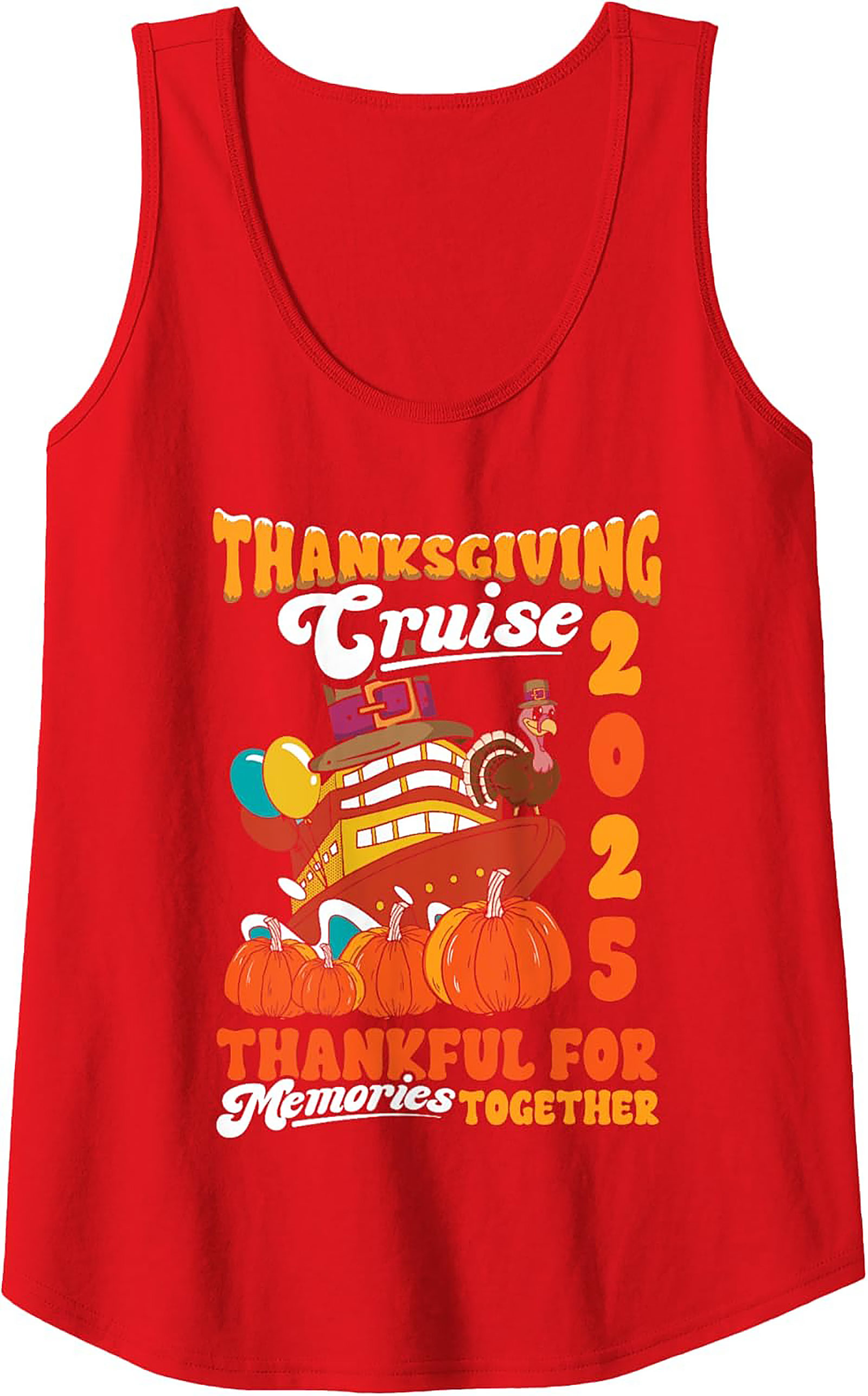 Thanksgiving Cruise 2025 Tank Top - Vacation Graphic Tank