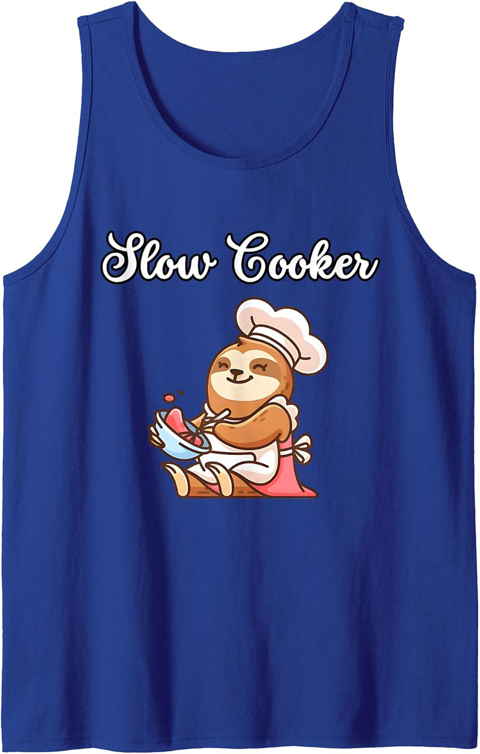 Sloth Cooker Chef Graphic Tank Top