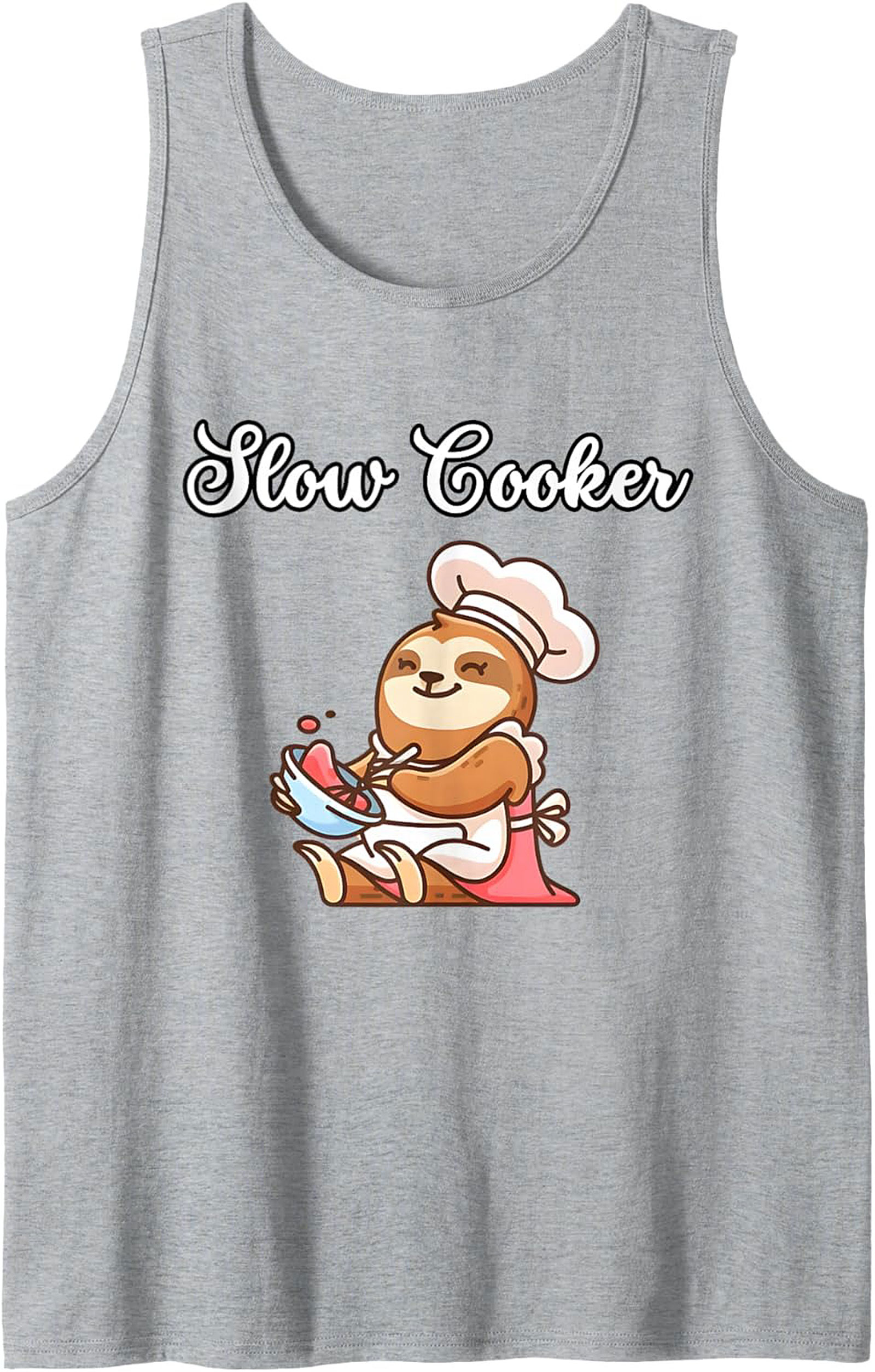 Sloth Cooker Chef Graphic Tank Top