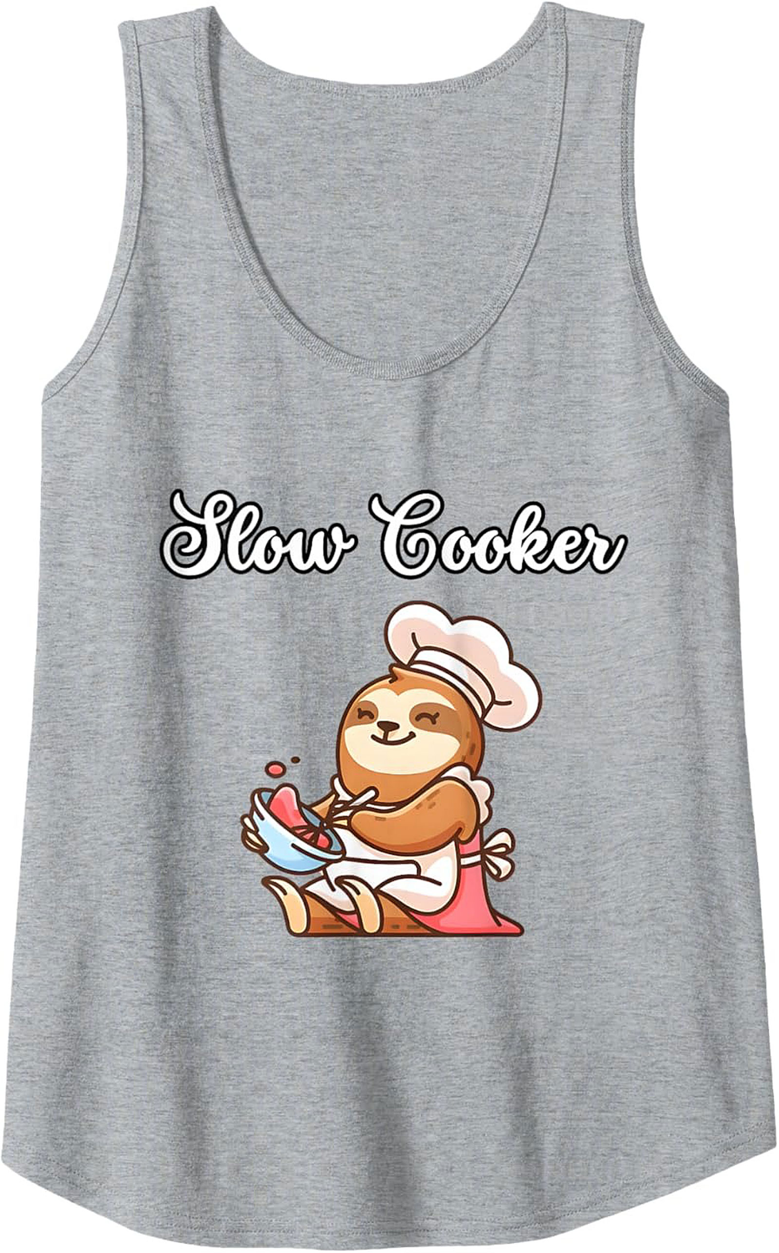 Sloth Cooker Chef Graphic Tank Top