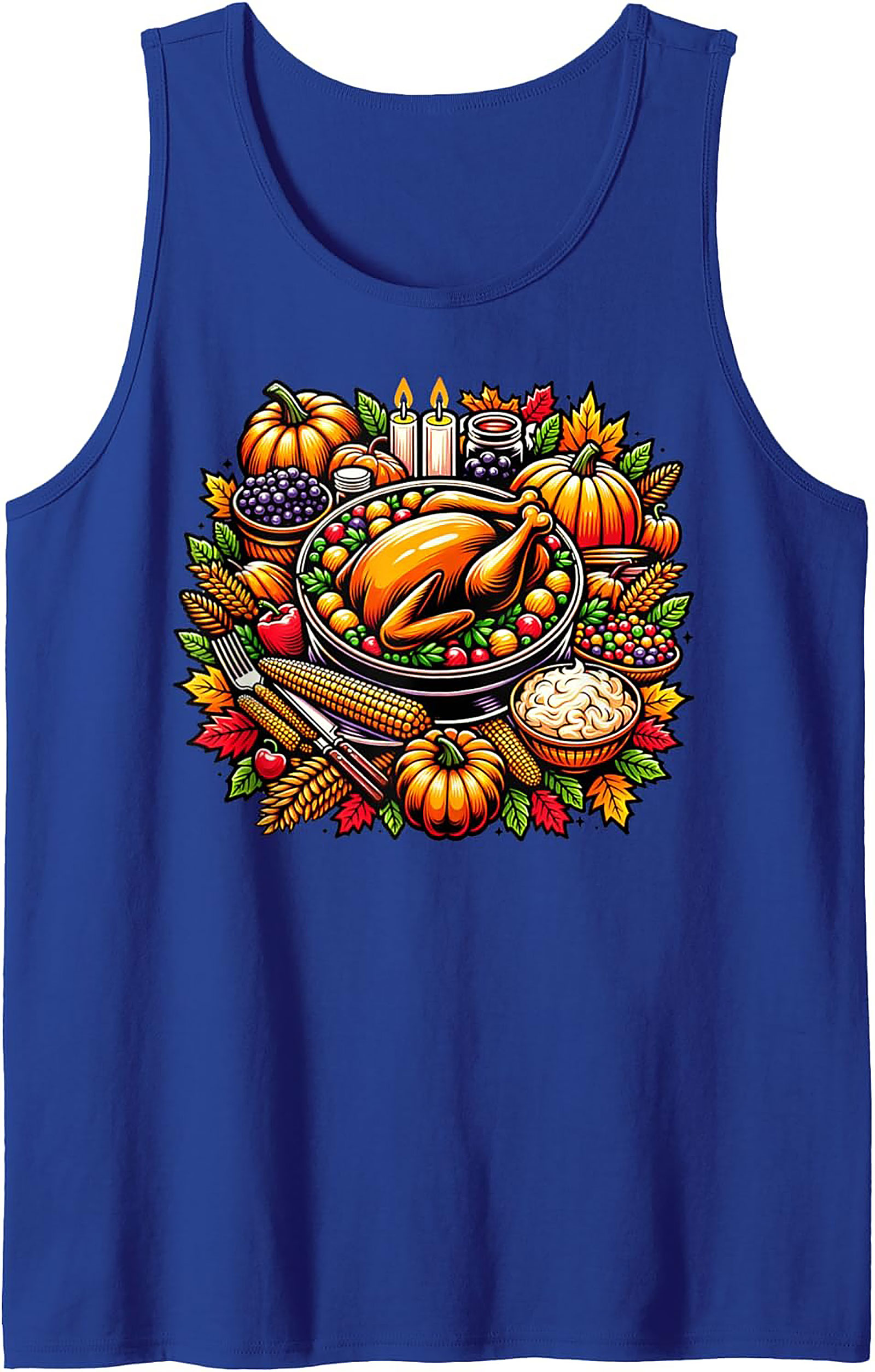 Festive Thanksgiving Tank Top | Autumn Harvest Sleeveless Shirt
